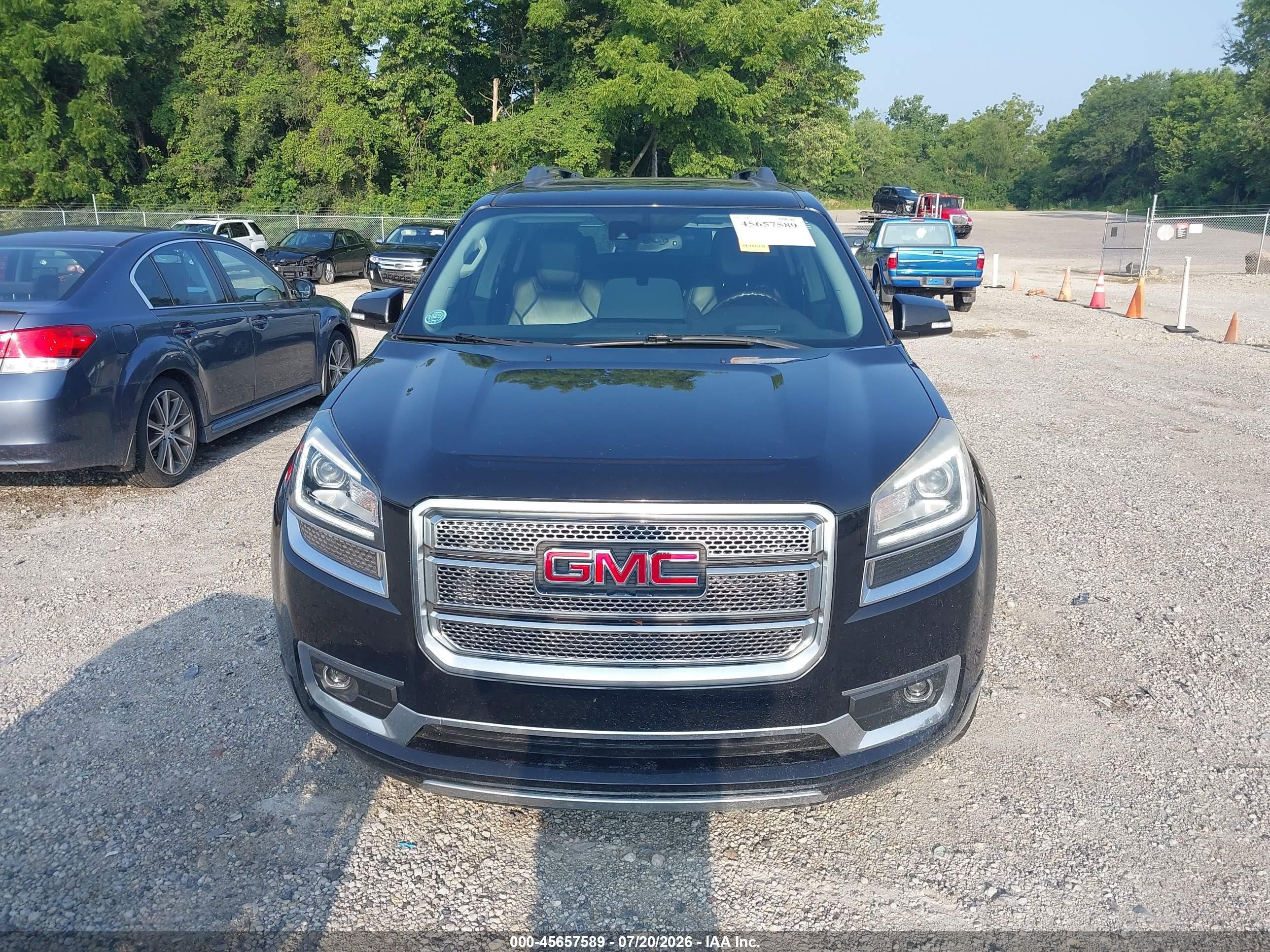 2015 Gmc Acadia Denali Black vin: 1GKKVTKD5FJ195516