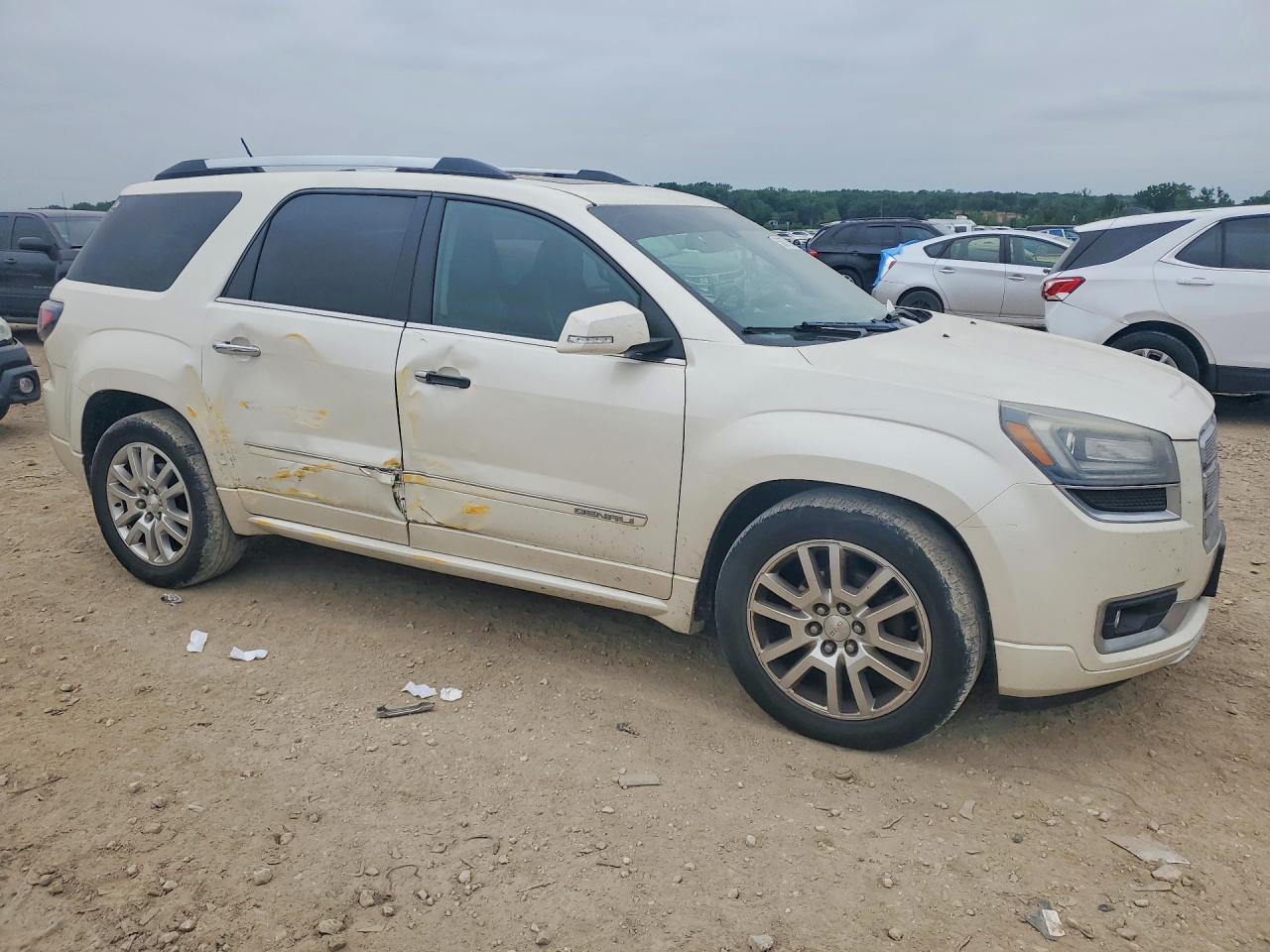 2015 Gmc Acadia Denali White vin: 1GKKVTKD5FJ235366