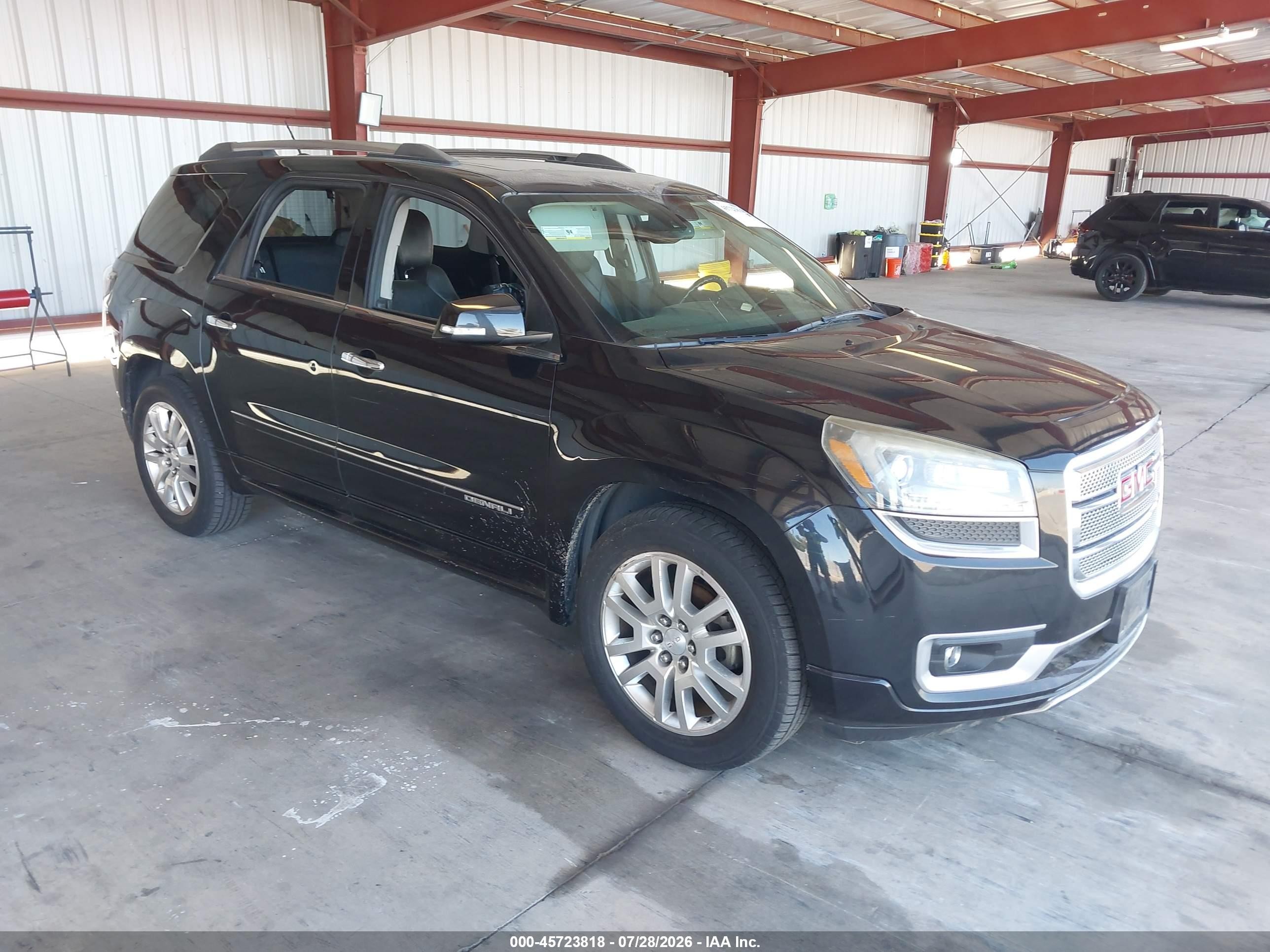 2015 Gmc Acadia Denali Black vin: 1GKKVTKD5FJ243435