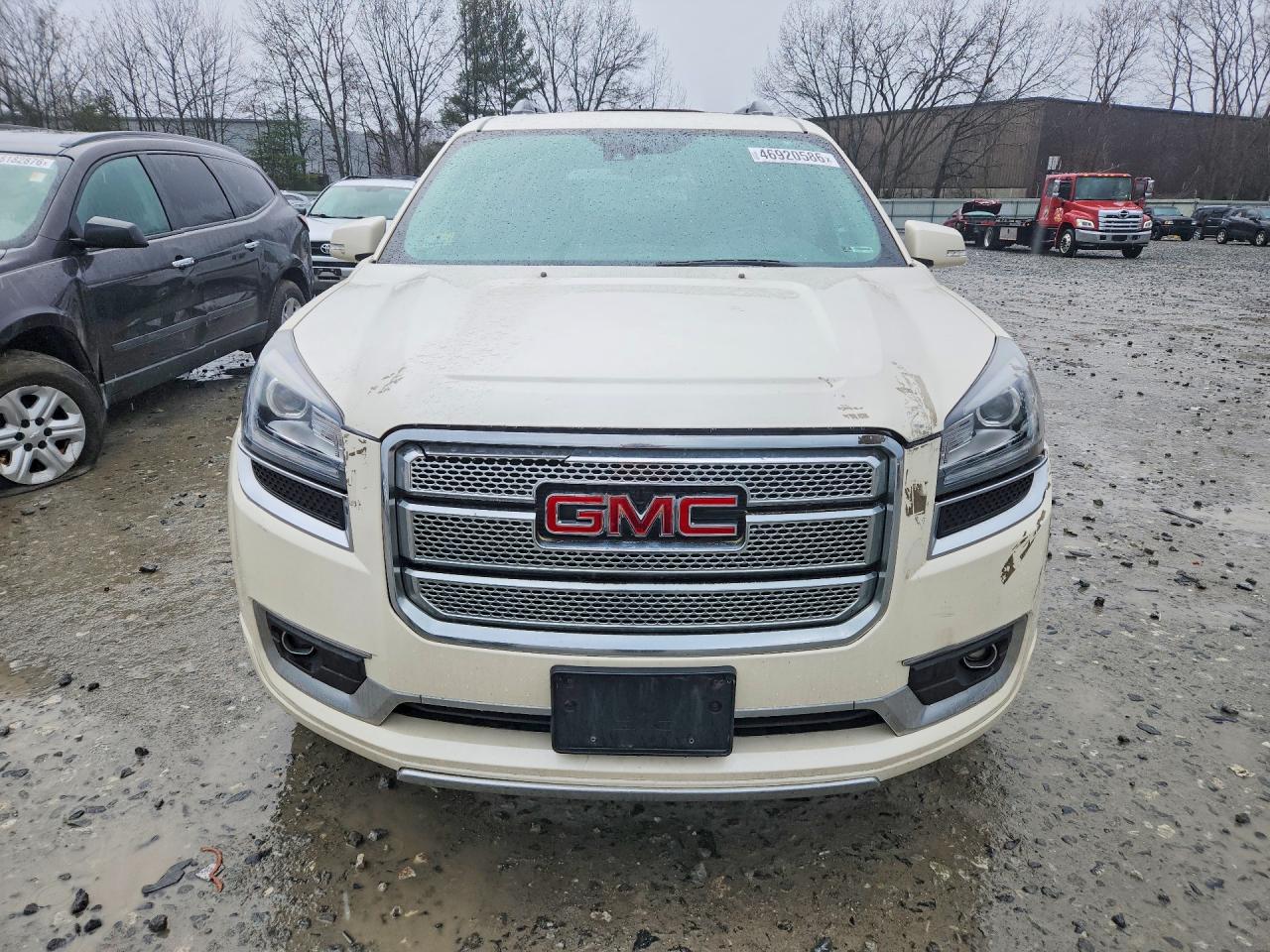 2015 Gmc Acadia Denali White vin: 1GKKVTKD6FJ263788
