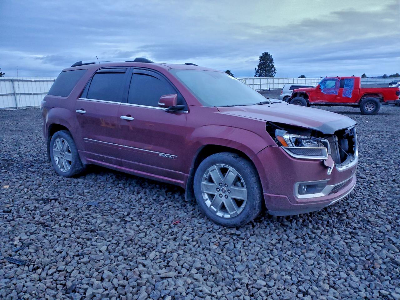 2015 Gmc Acadia Denali Burgundy vin: 1GKKVTKD6FJ346184