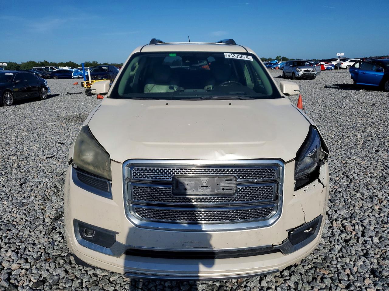 2014 Gmc Acadia Denali White vin: 1GKKVTKD7EJ139768