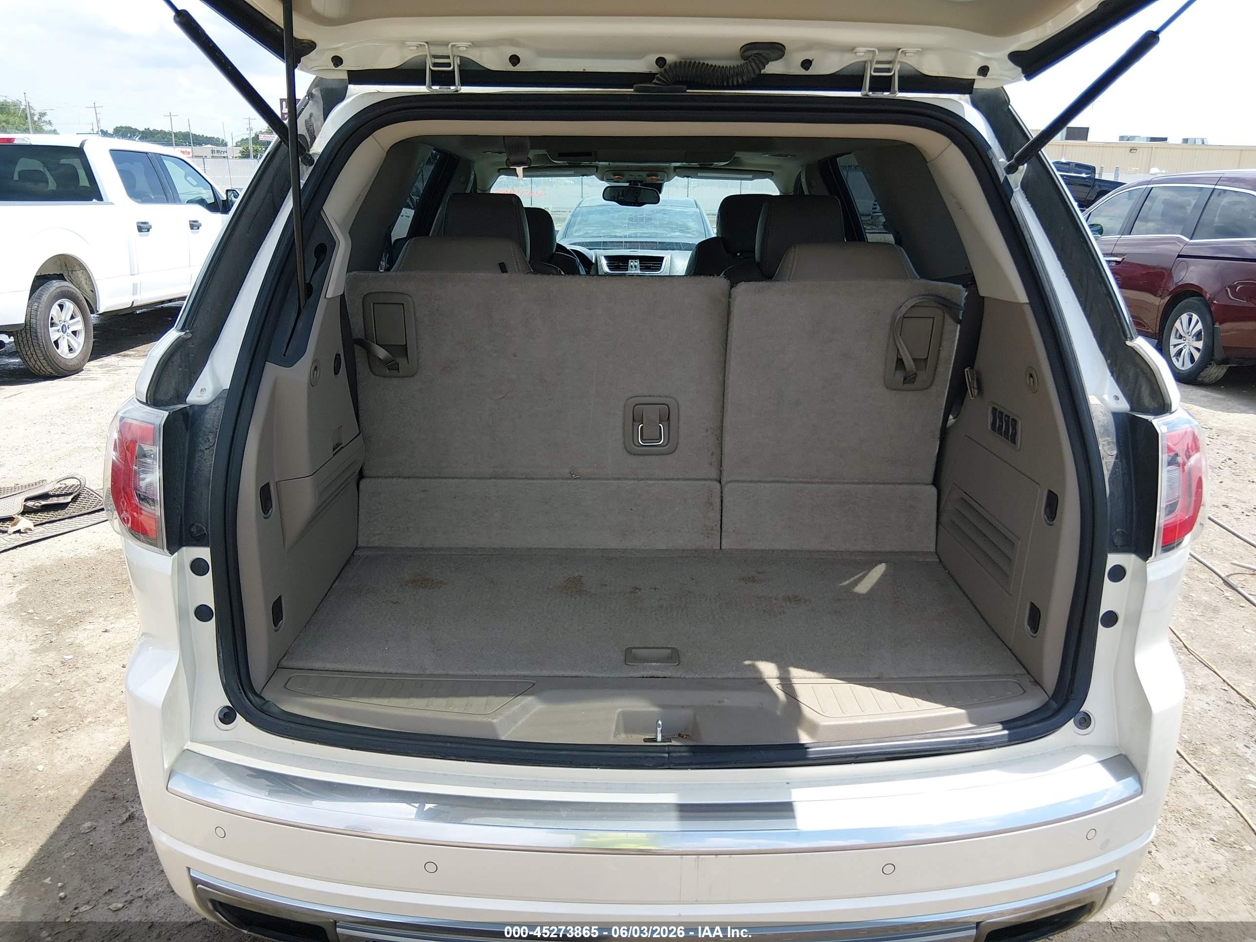 2015 Gmc Acadia Denali White vin: 1GKKVTKD8FJ134807