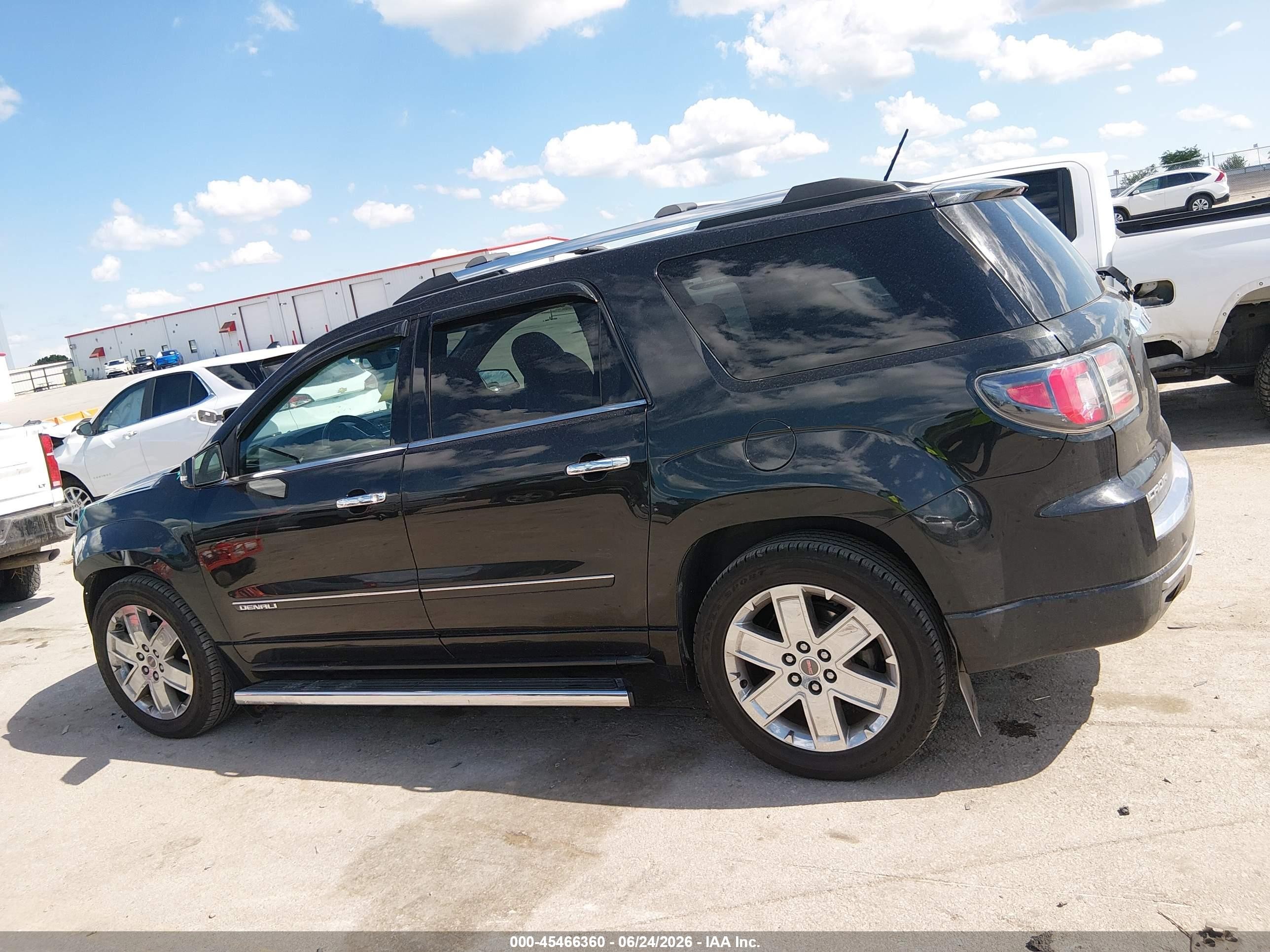 2015 Gmc Acadia Denali Black vin: 1GKKVTKD8FJ242148