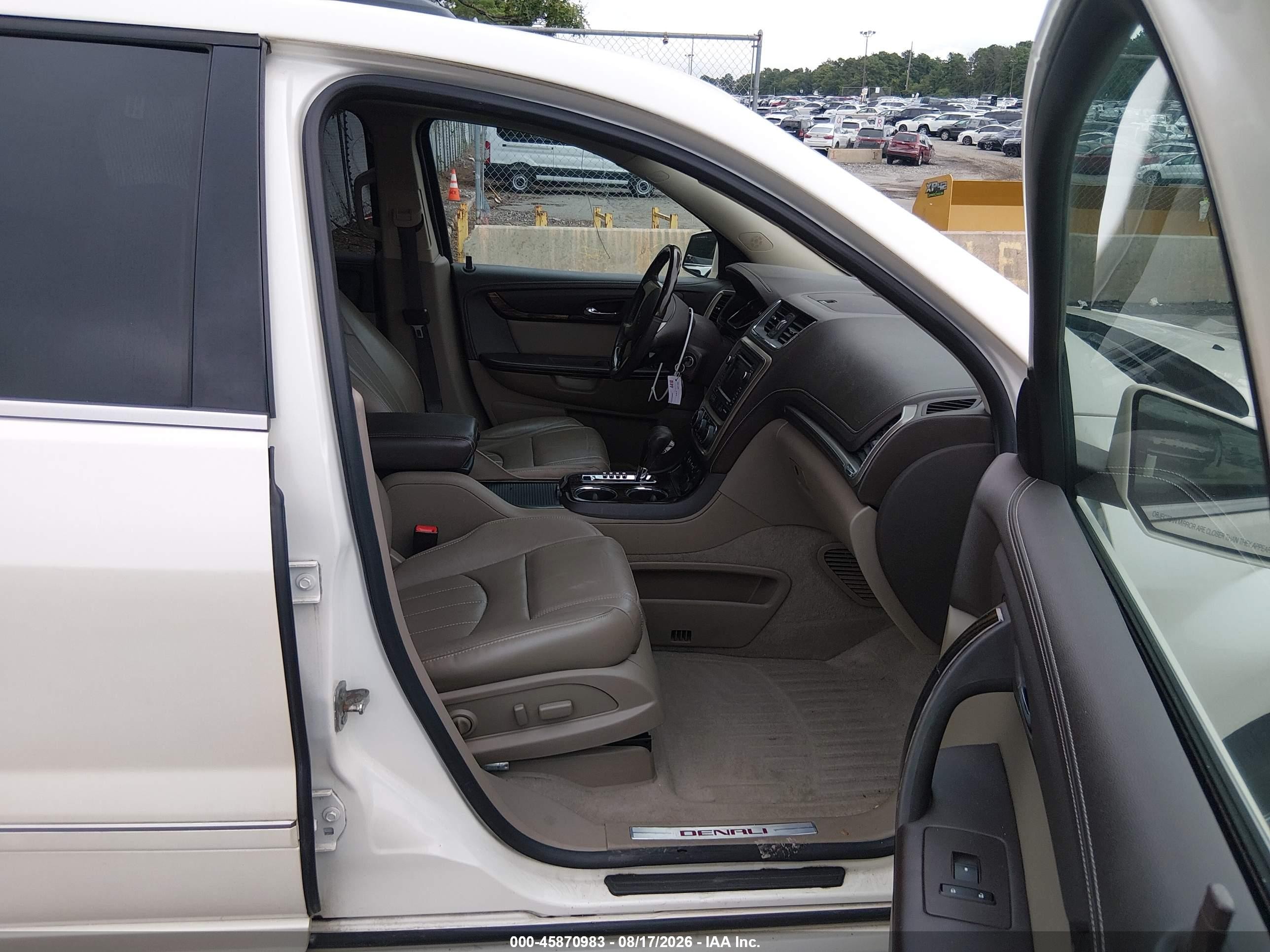2015 Gmc Acadia Denali White vin: 1GKKVTKD8FJ257801