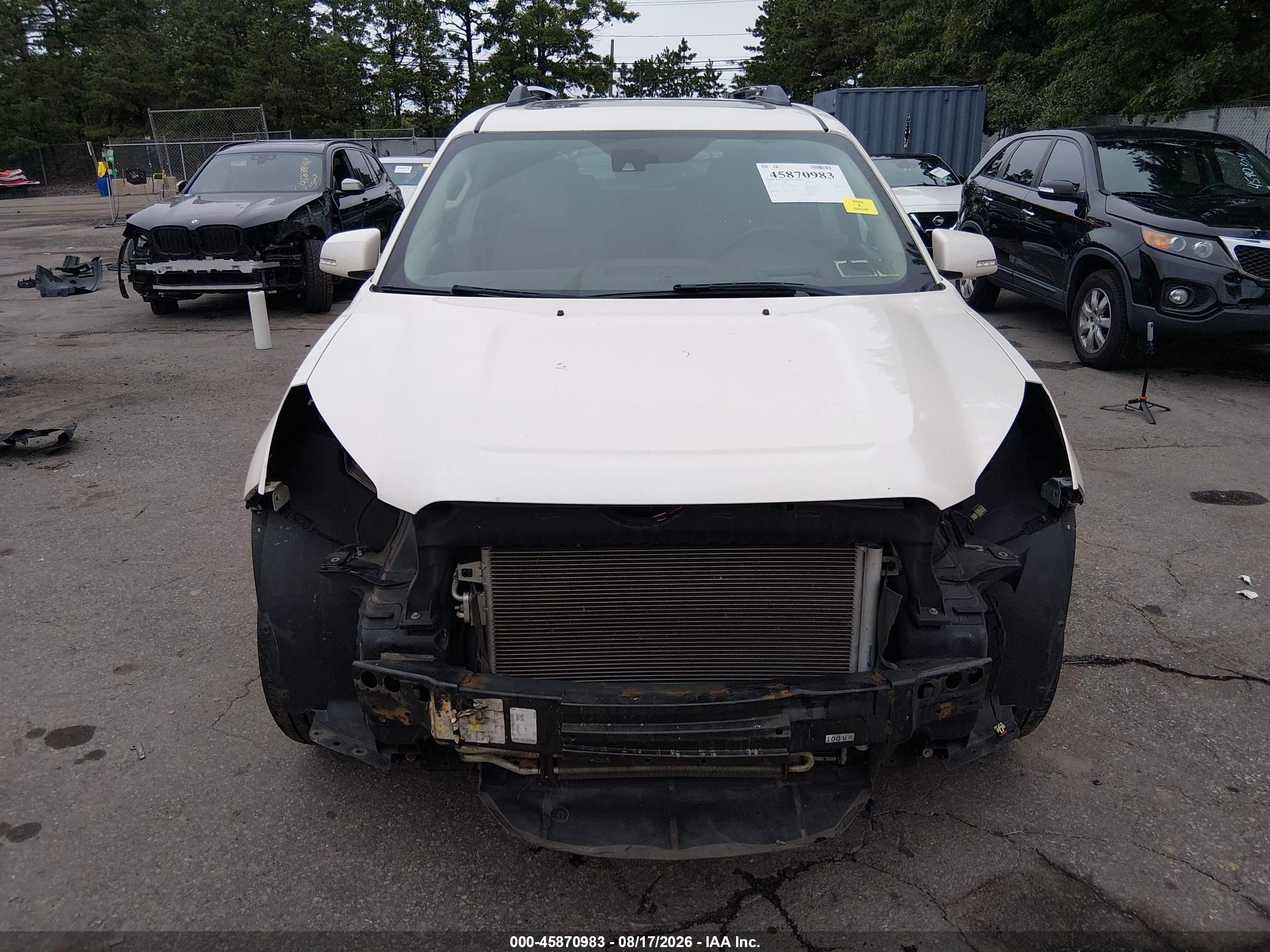 2015 Gmc Acadia Denali White vin: 1GKKVTKD8FJ257801