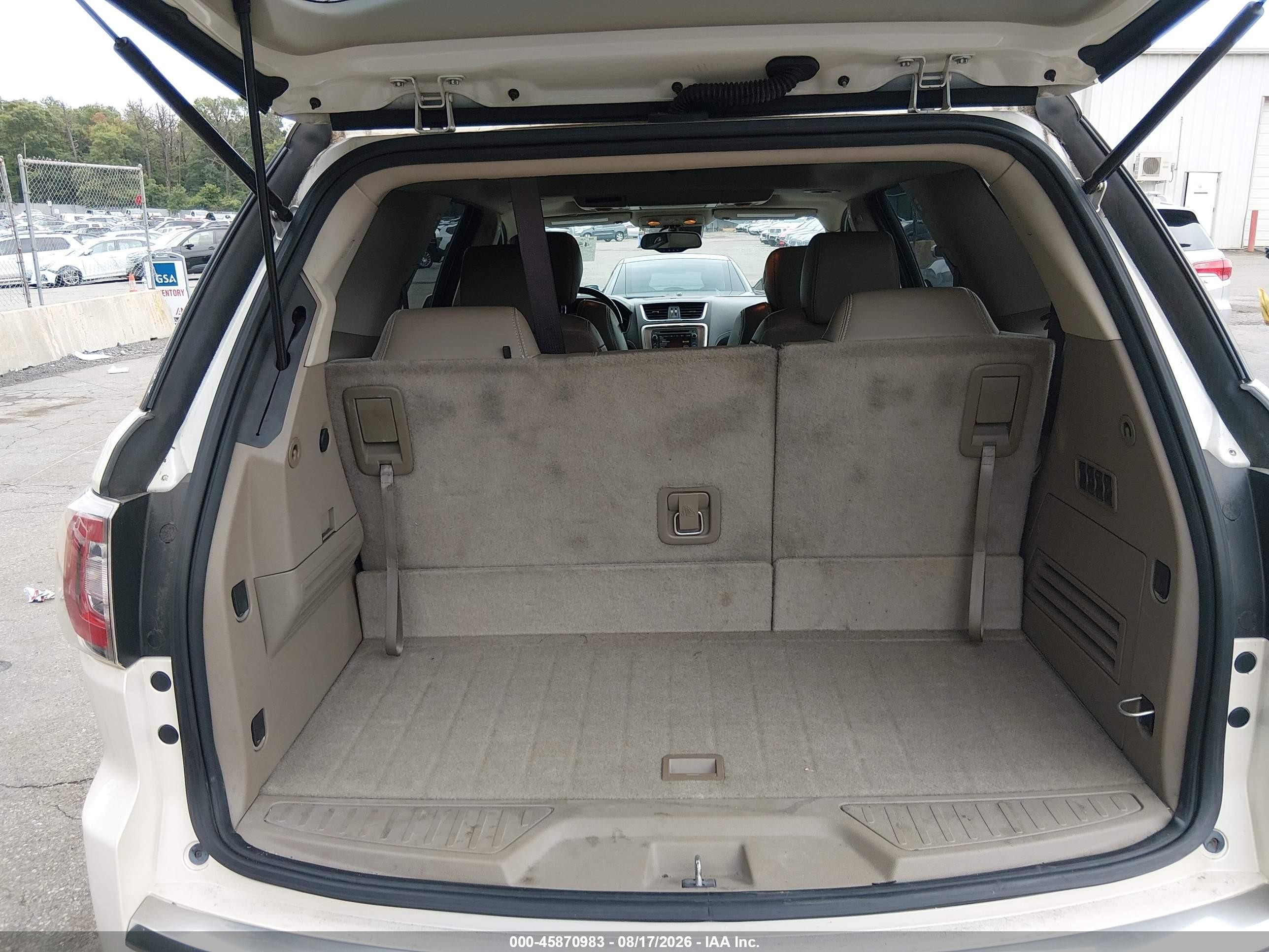 2015 Gmc Acadia Denali White vin: 1GKKVTKD8FJ257801