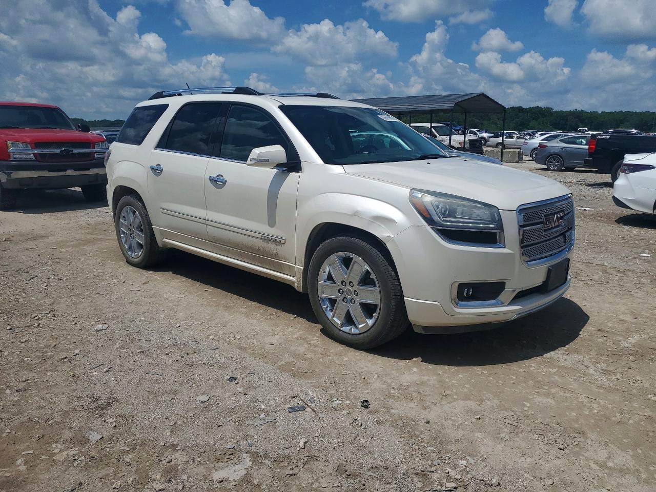 2015 Gmc Acadia Denali White vin: 1GKKVTKD8FJ258009