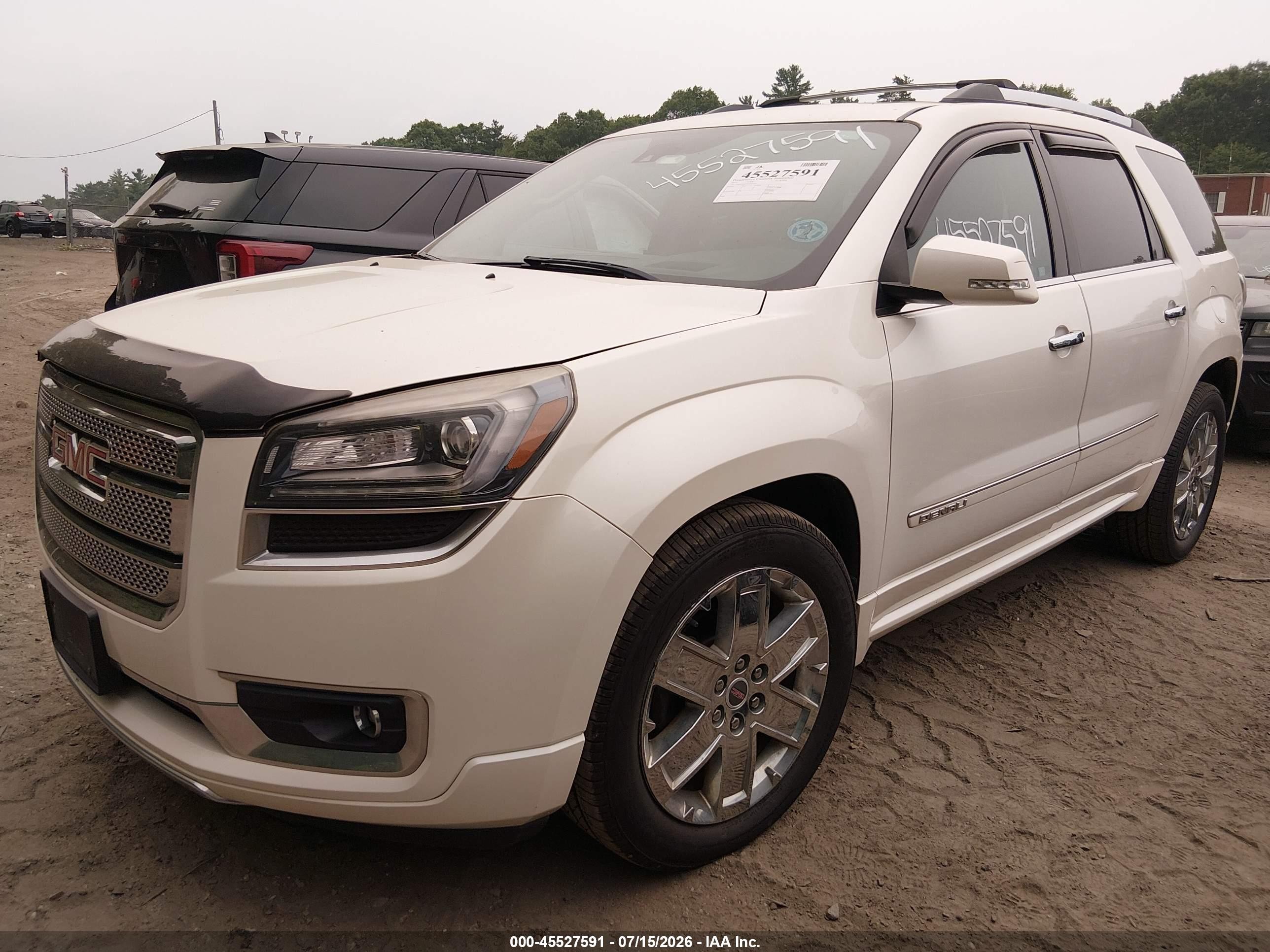 2015 Gmc Acadia Denali Белый vin: 1GKKVTKD9FJ167783