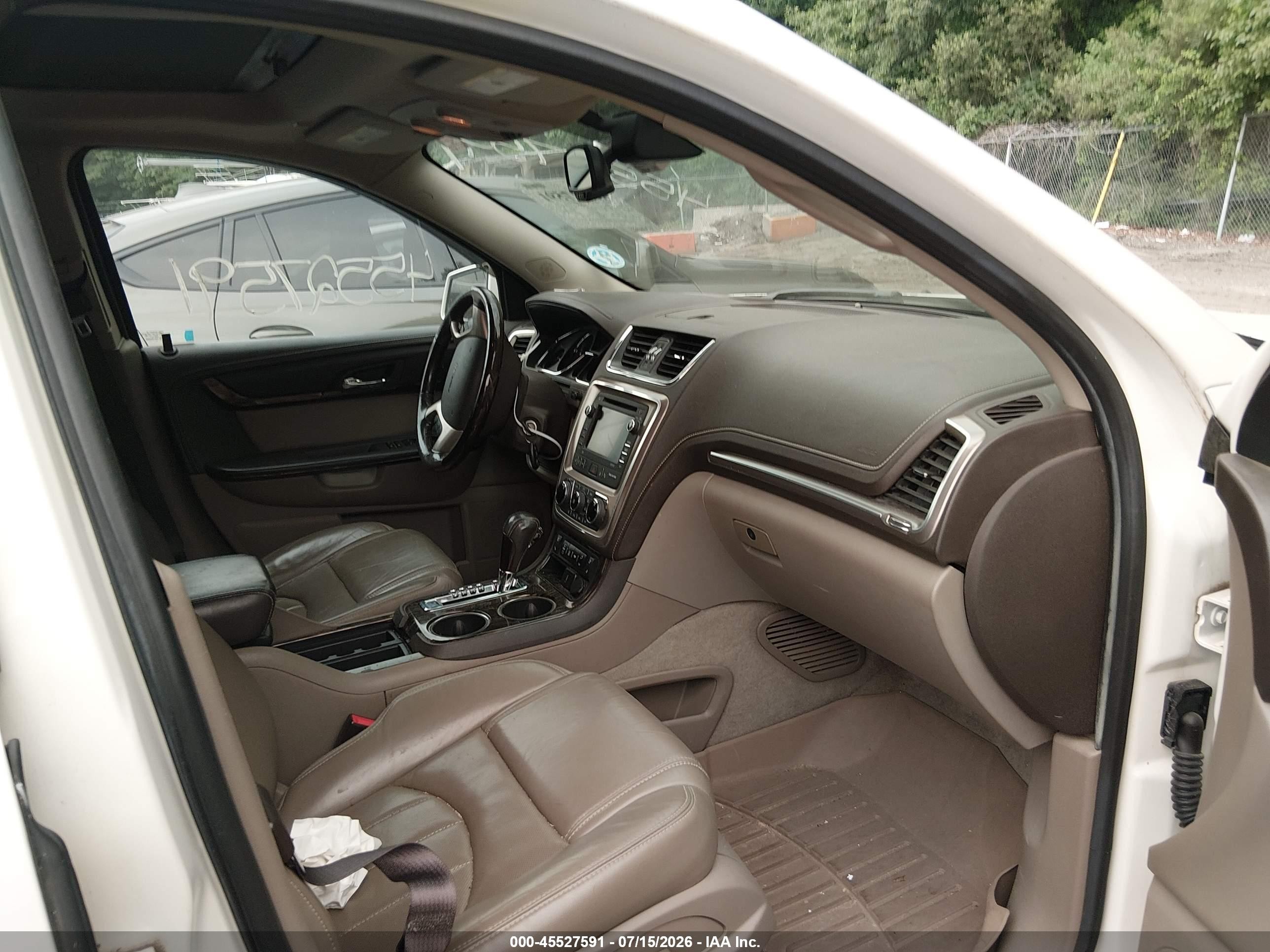 2015 Gmc Acadia Denali Белый vin: 1GKKVTKD9FJ167783