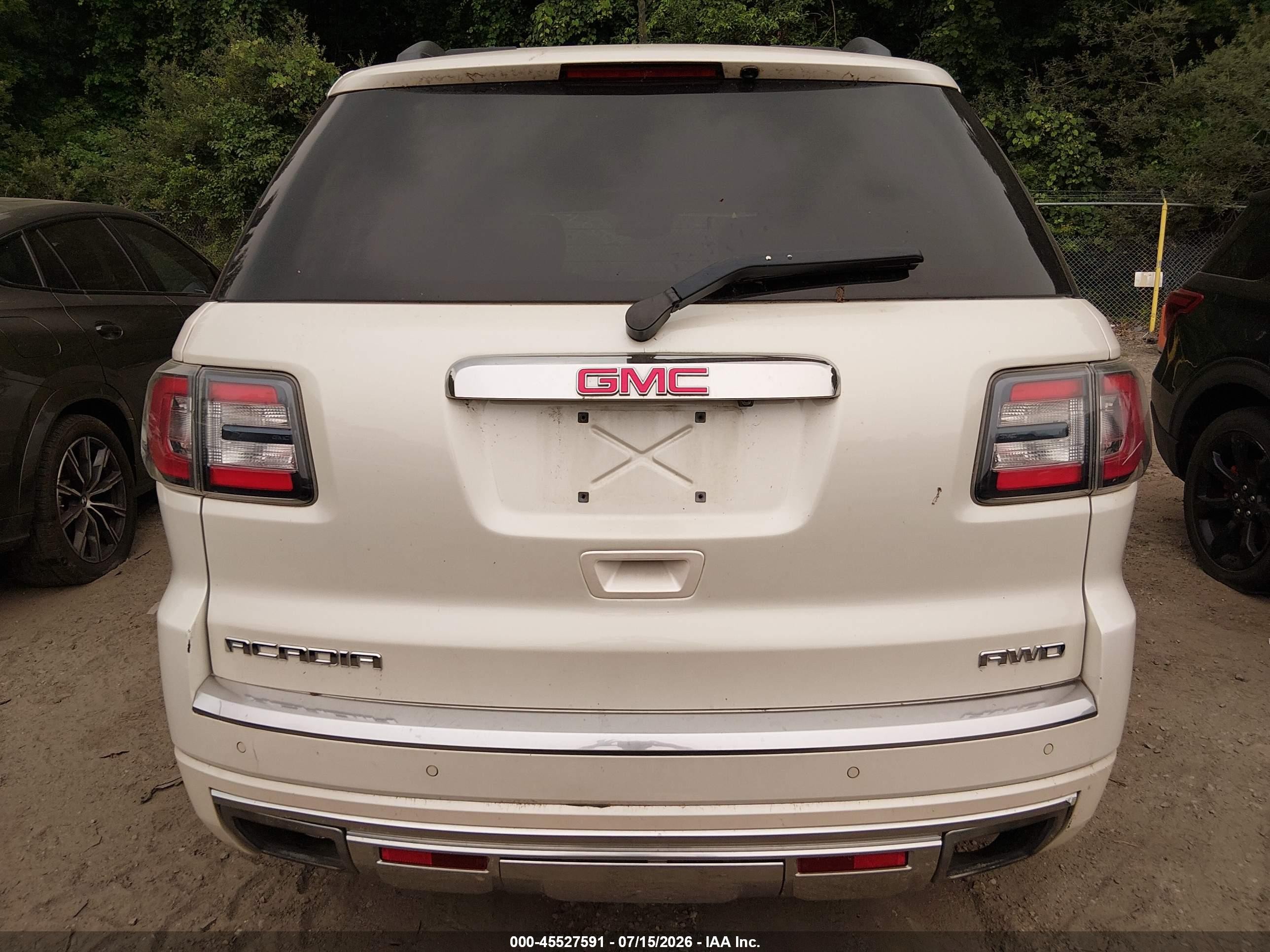 2015 Gmc Acadia Denali Белый vin: 1GKKVTKD9FJ167783