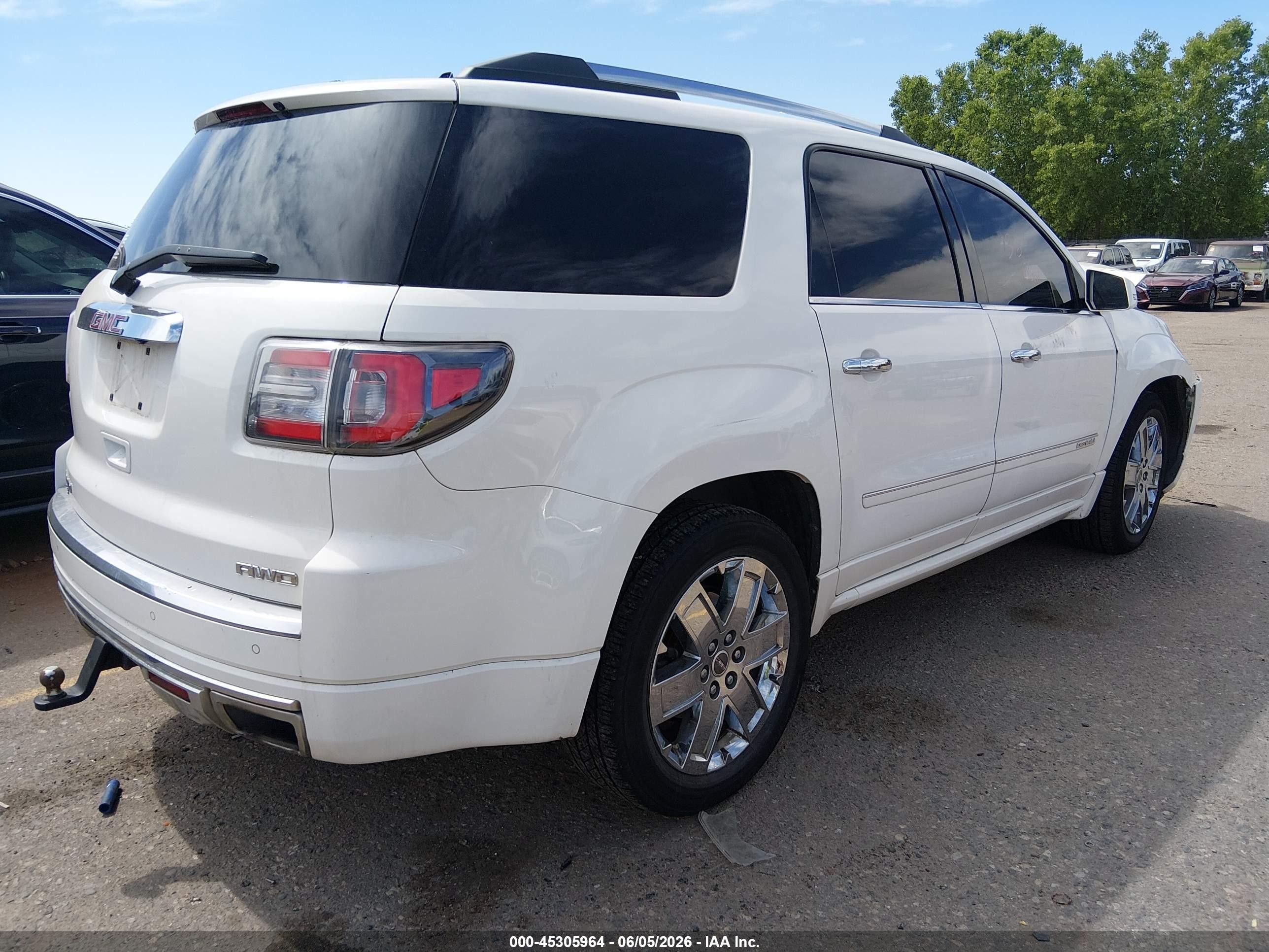 2013 Gmc Acadia Denali Белый vin: 1GKKVTKDXDJ165263