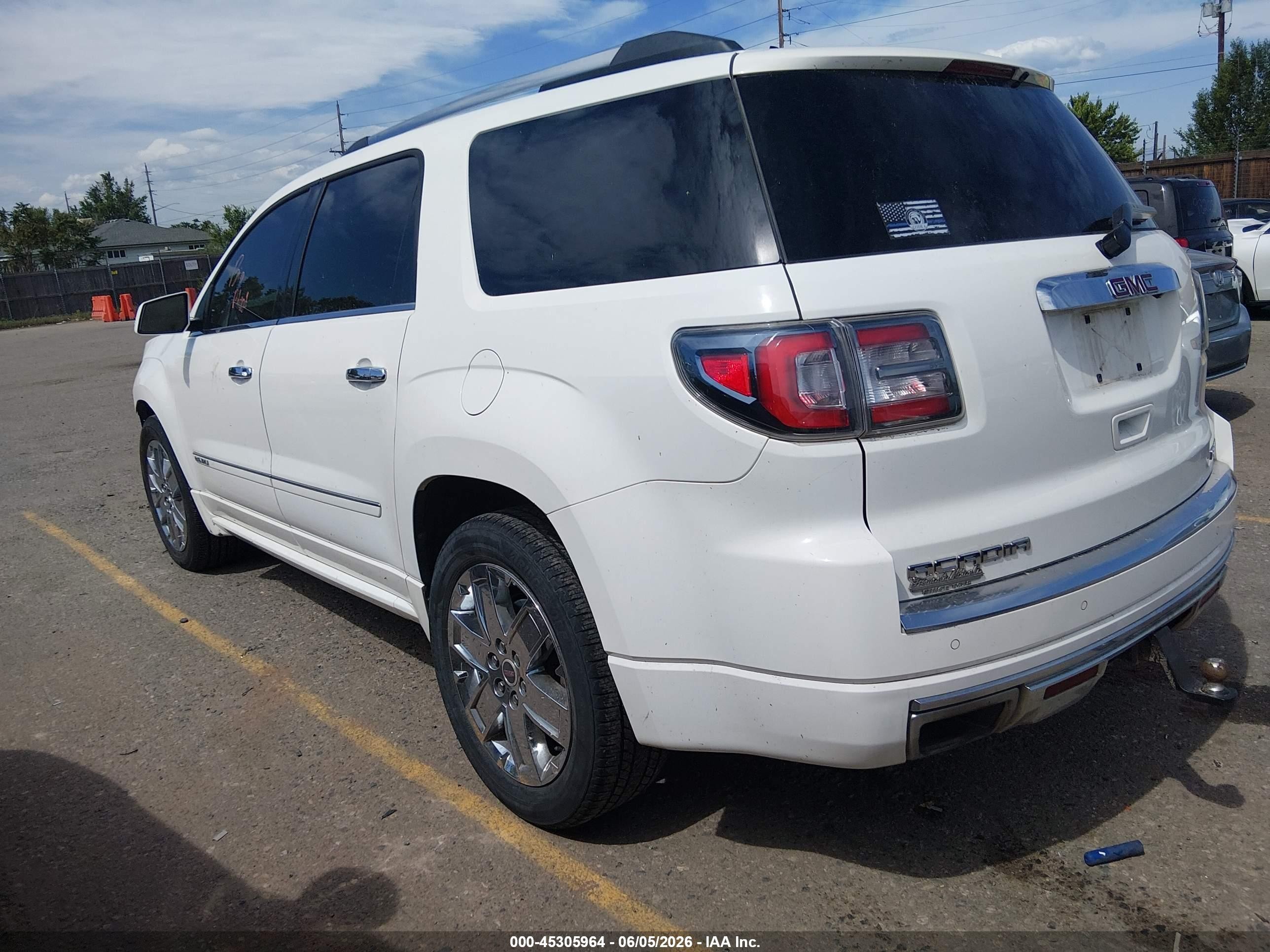 2013 Gmc Acadia Denali Белый vin: 1GKKVTKDXDJ165263