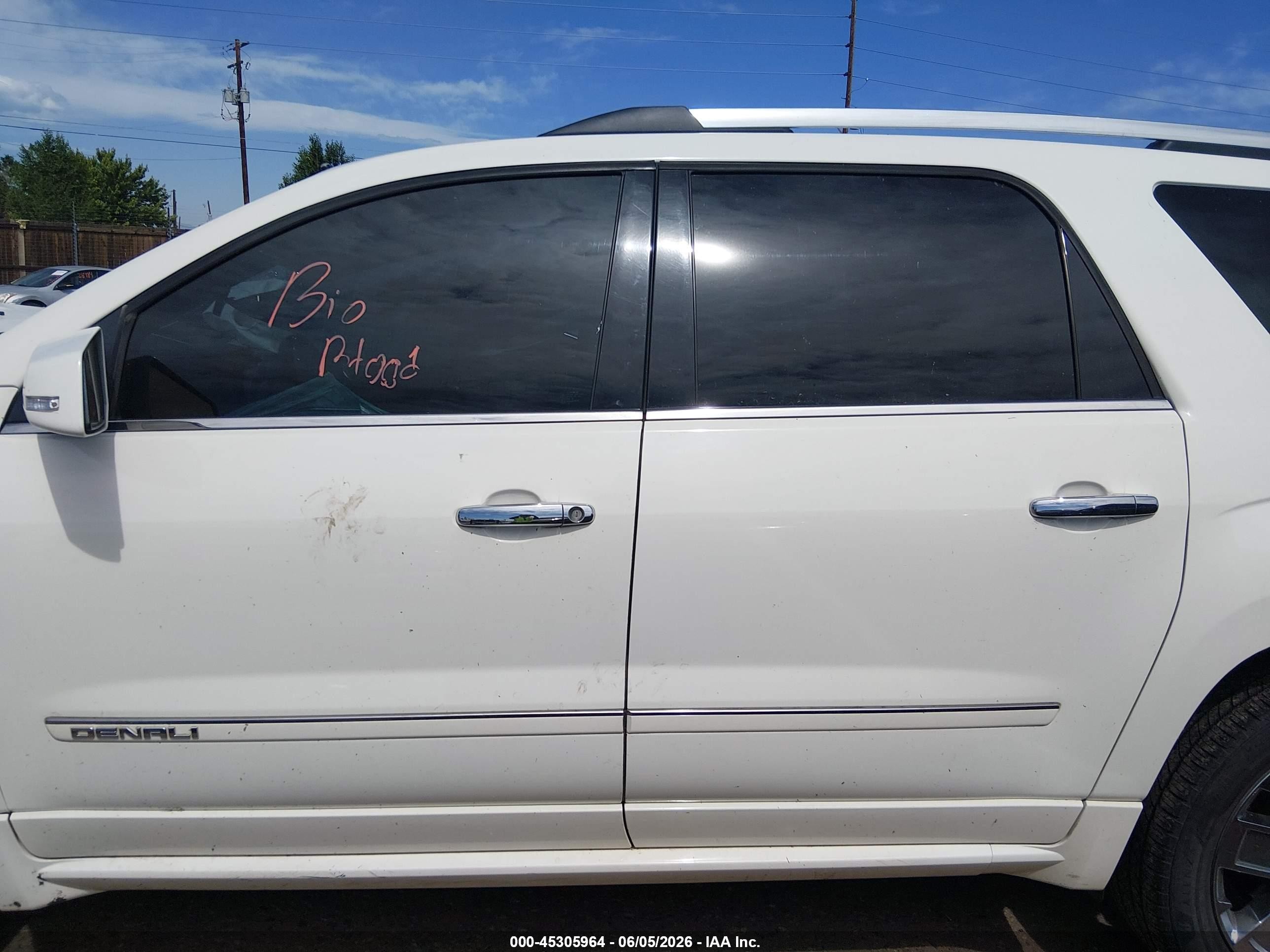 2013 Gmc Acadia Denali Белый vin: 1GKKVTKDXDJ165263