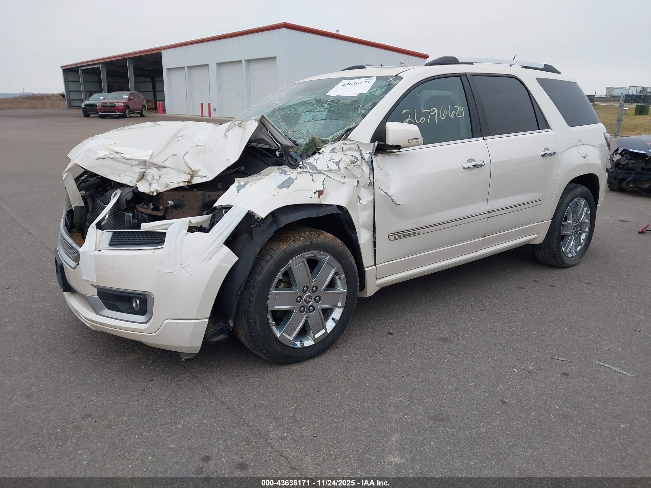 2014 Gmc Acadia Denali Cream vin: 1GKKVTKDXEJ106201