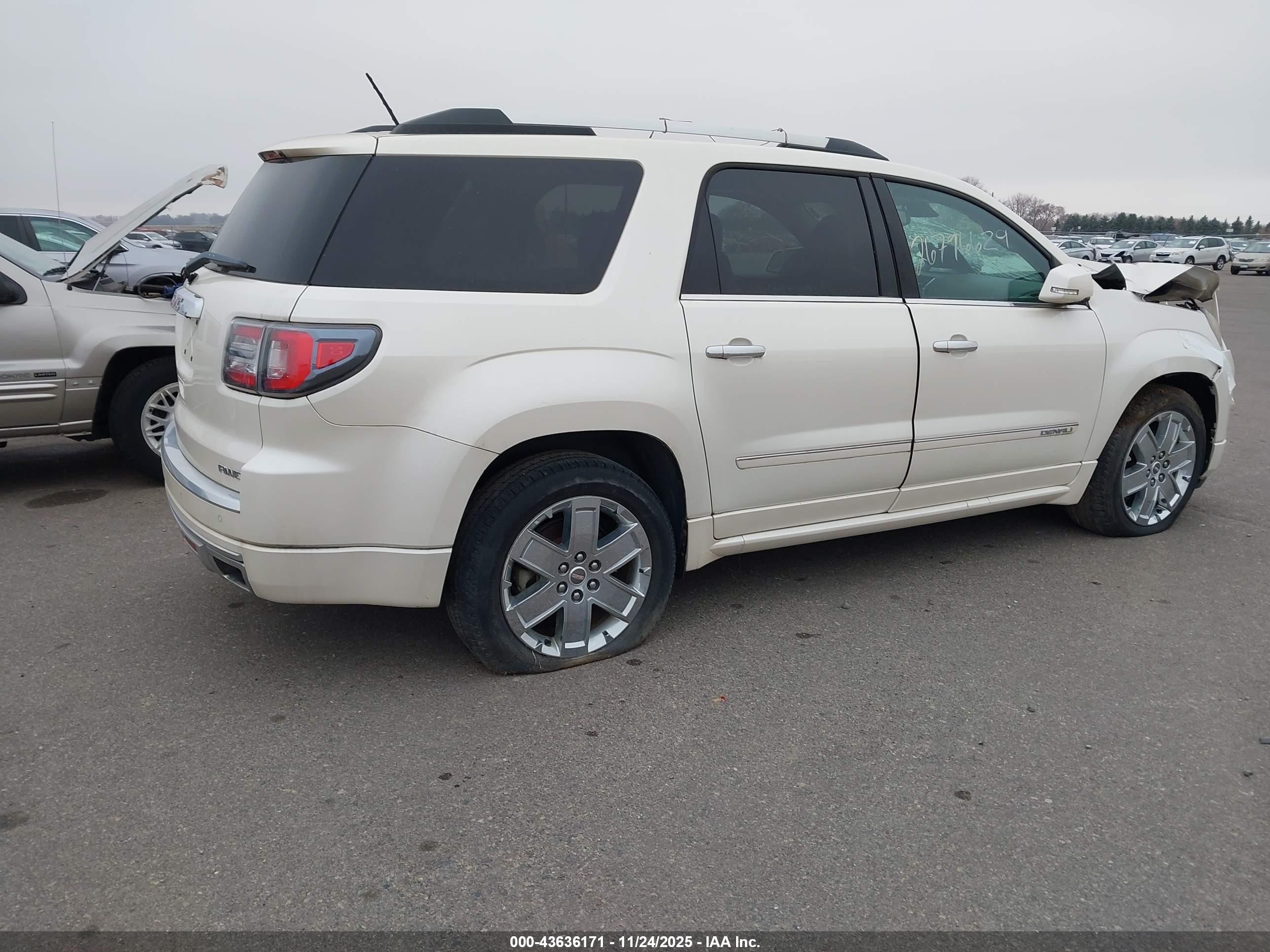 2014 Gmc Acadia Denali Cream vin: 1GKKVTKDXEJ106201