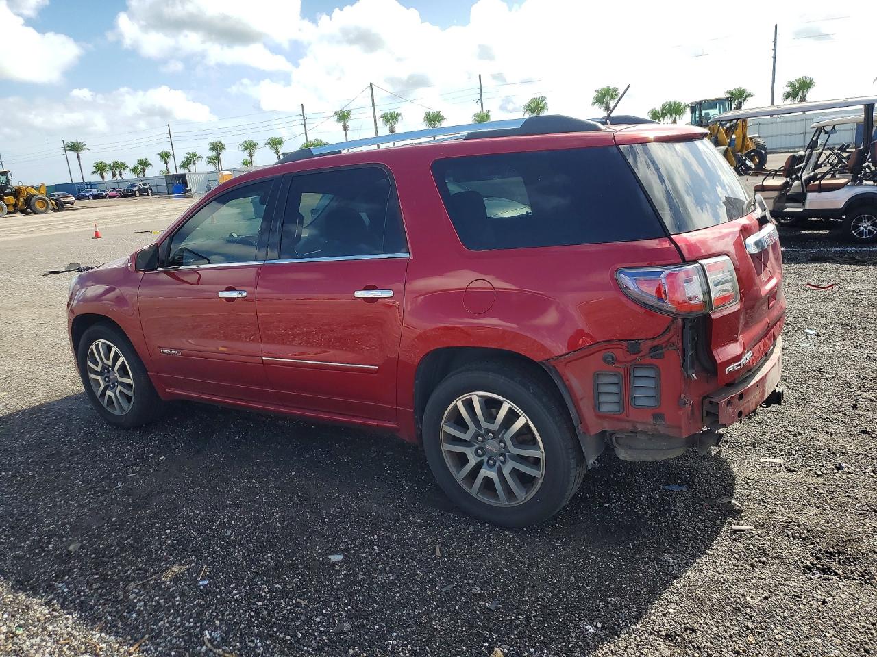 2014 Gmc Acadia Denali Red vin: 1GKKVTKDXEJ201499