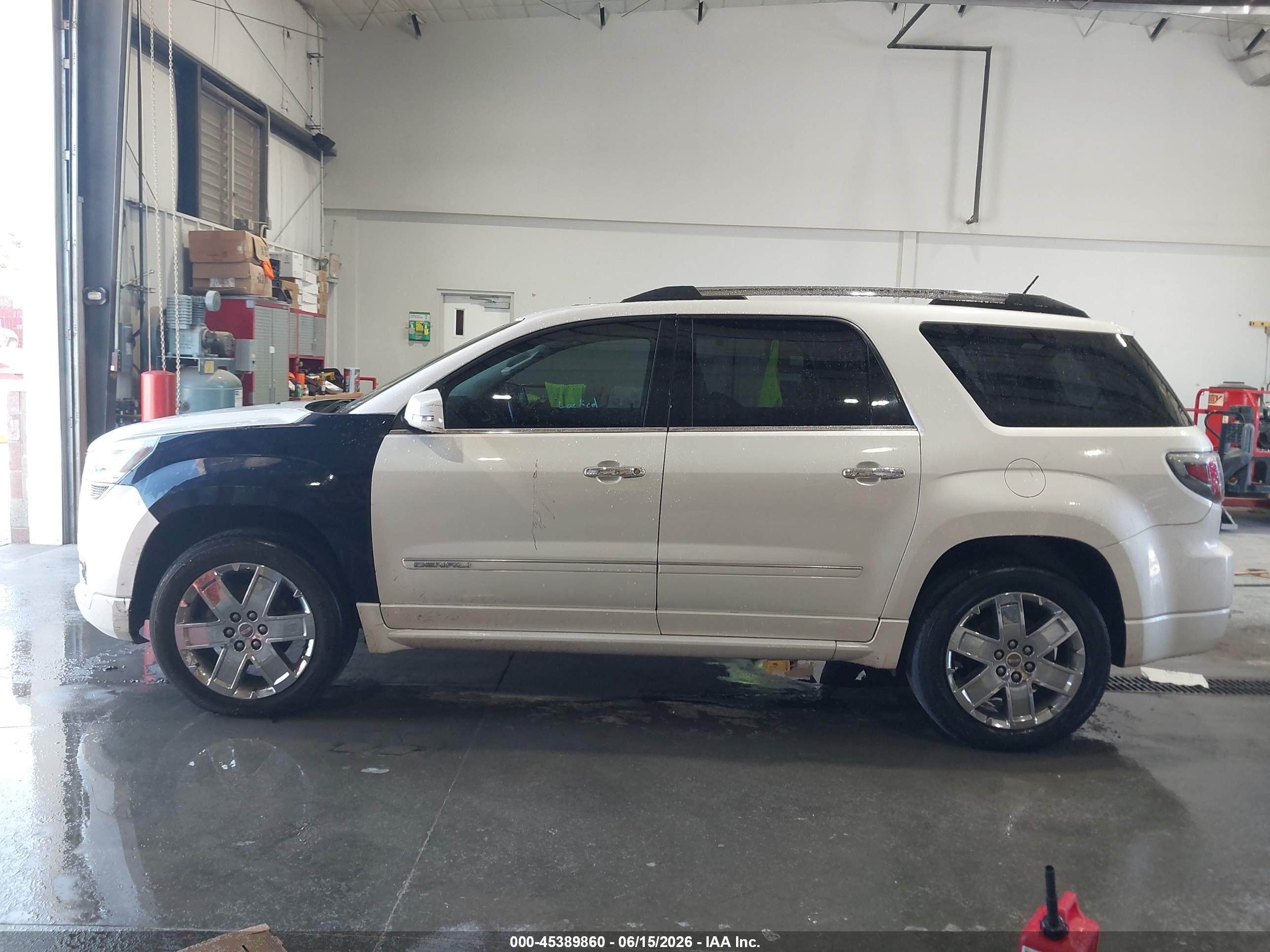 2014 Gmc Acadia Denali White vin: 1GKKVTKDXEJ297957