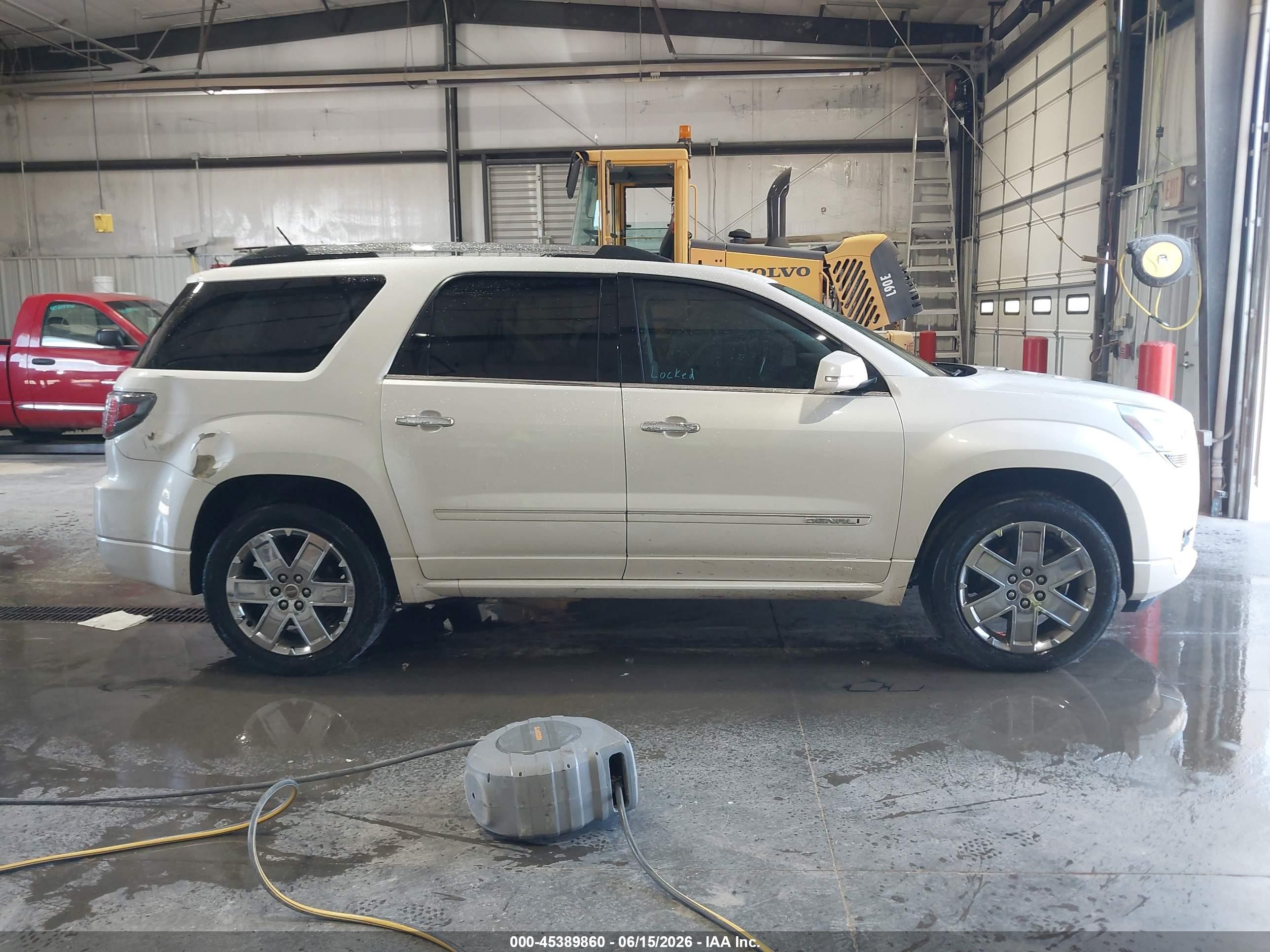 2014 Gmc Acadia Denali White vin: 1GKKVTKDXEJ297957