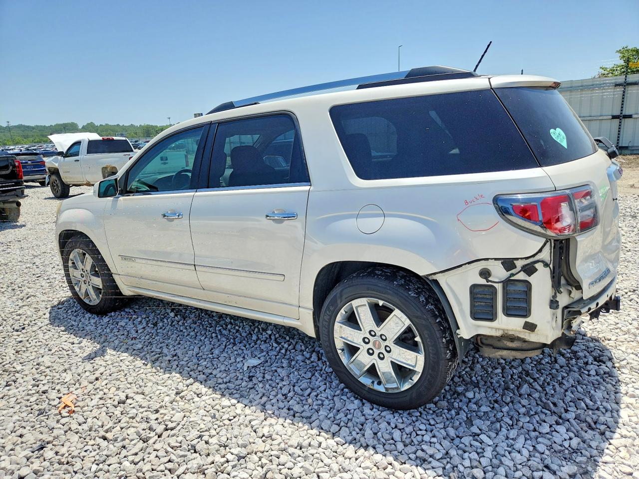2014 Gmc Acadia Denali White vin: 1GKKVTKDXEJ362094