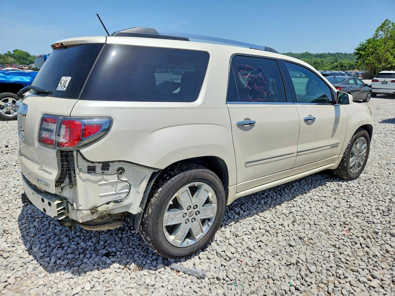 2014 Gmc Acadia Denali White vin: 1GKKVTKDXEJ362094