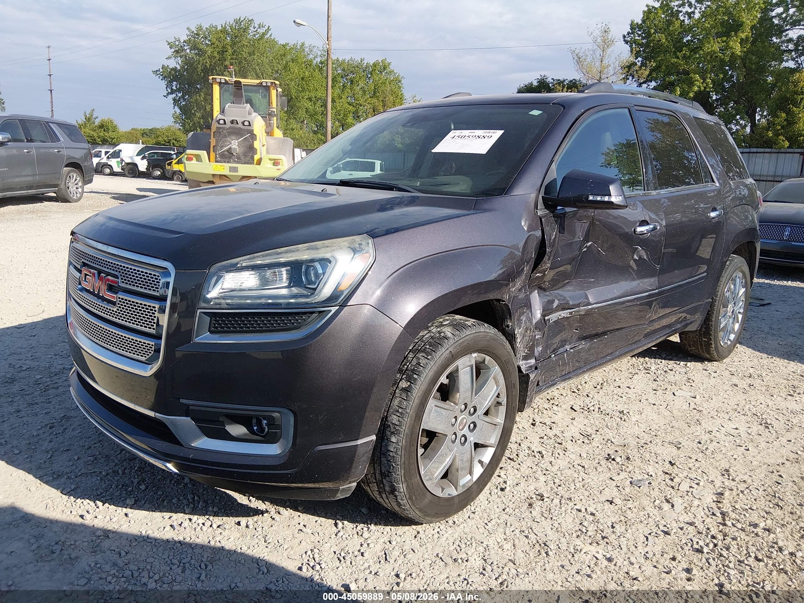 2015 Gmc Acadia Denali Серый vin: 1GKKVTKDXFJ156310