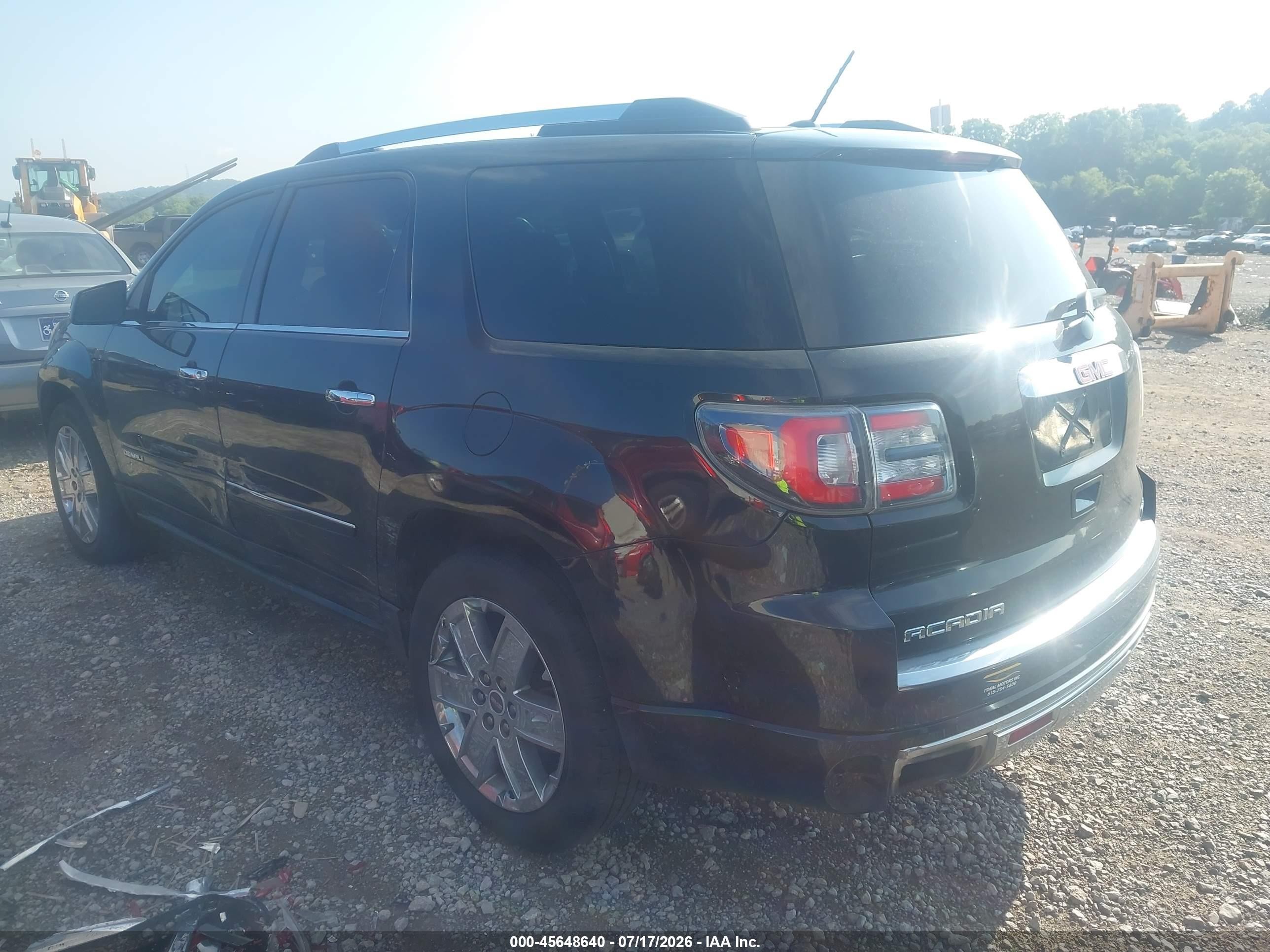 2015 Gmc Acadia Denali Black vin: 1GKKVTKDXFJ244502