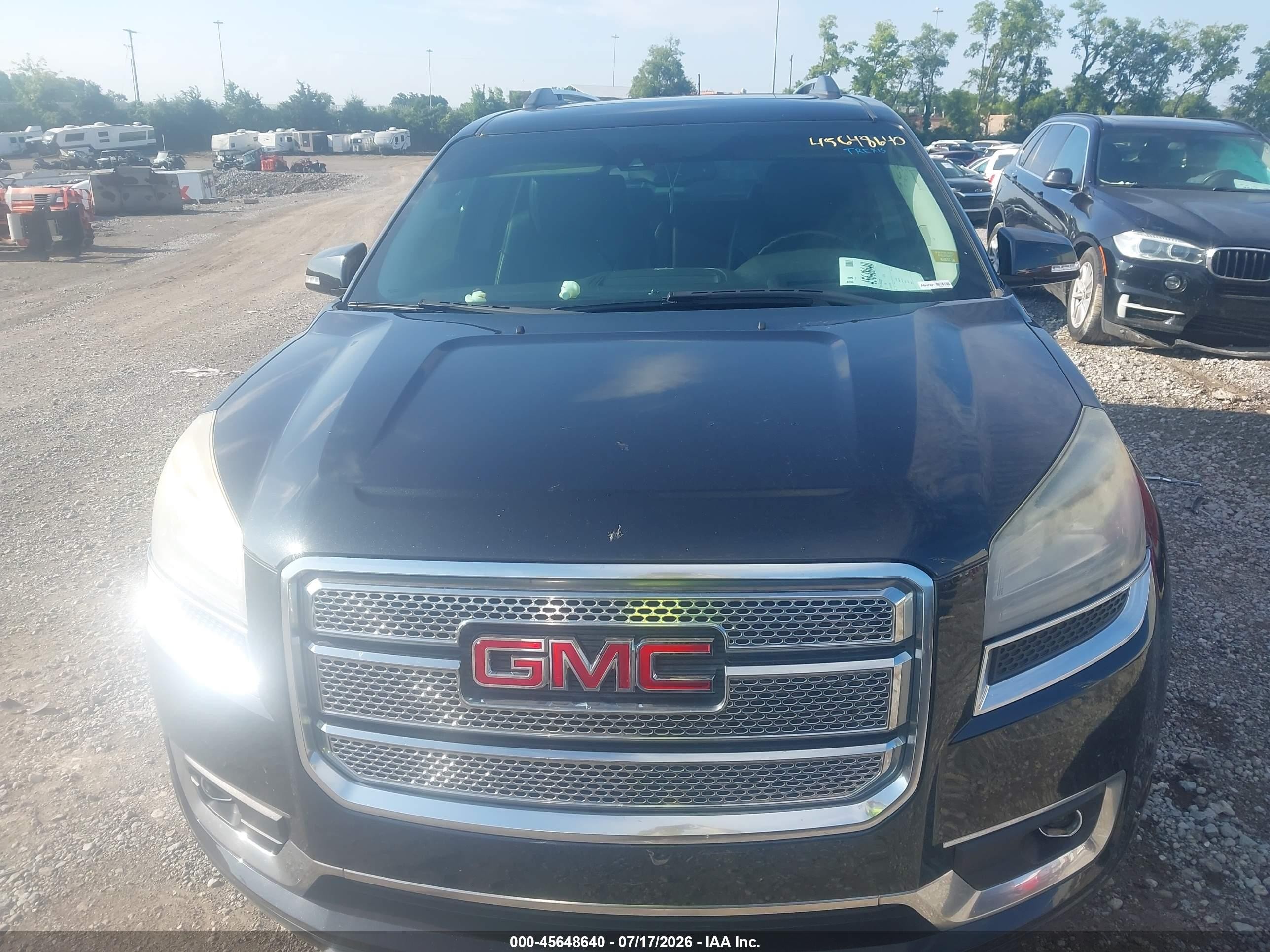 2015 Gmc Acadia Denali Black vin: 1GKKVTKDXFJ244502