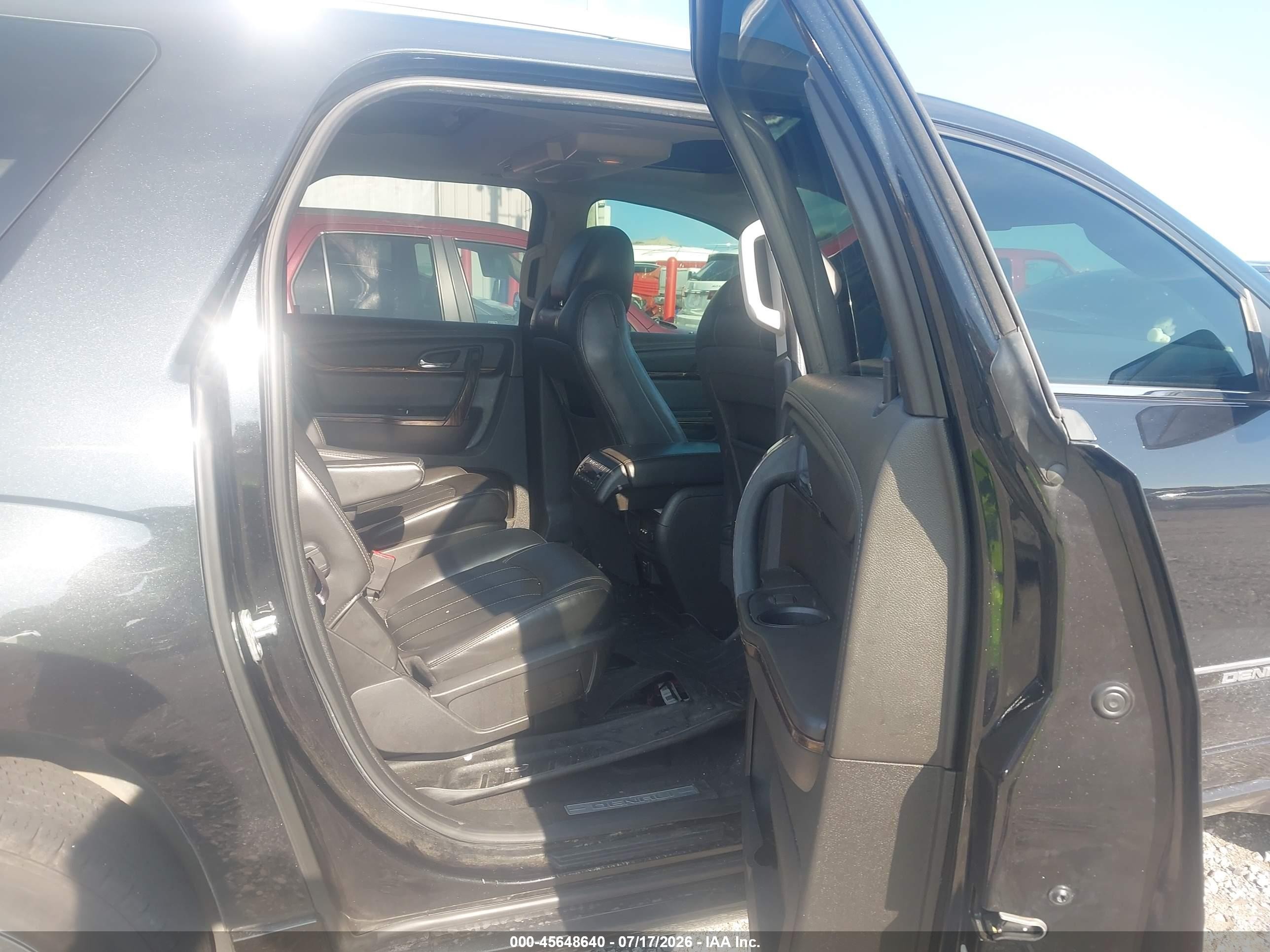 2015 Gmc Acadia Denali Black vin: 1GKKVTKDXFJ244502