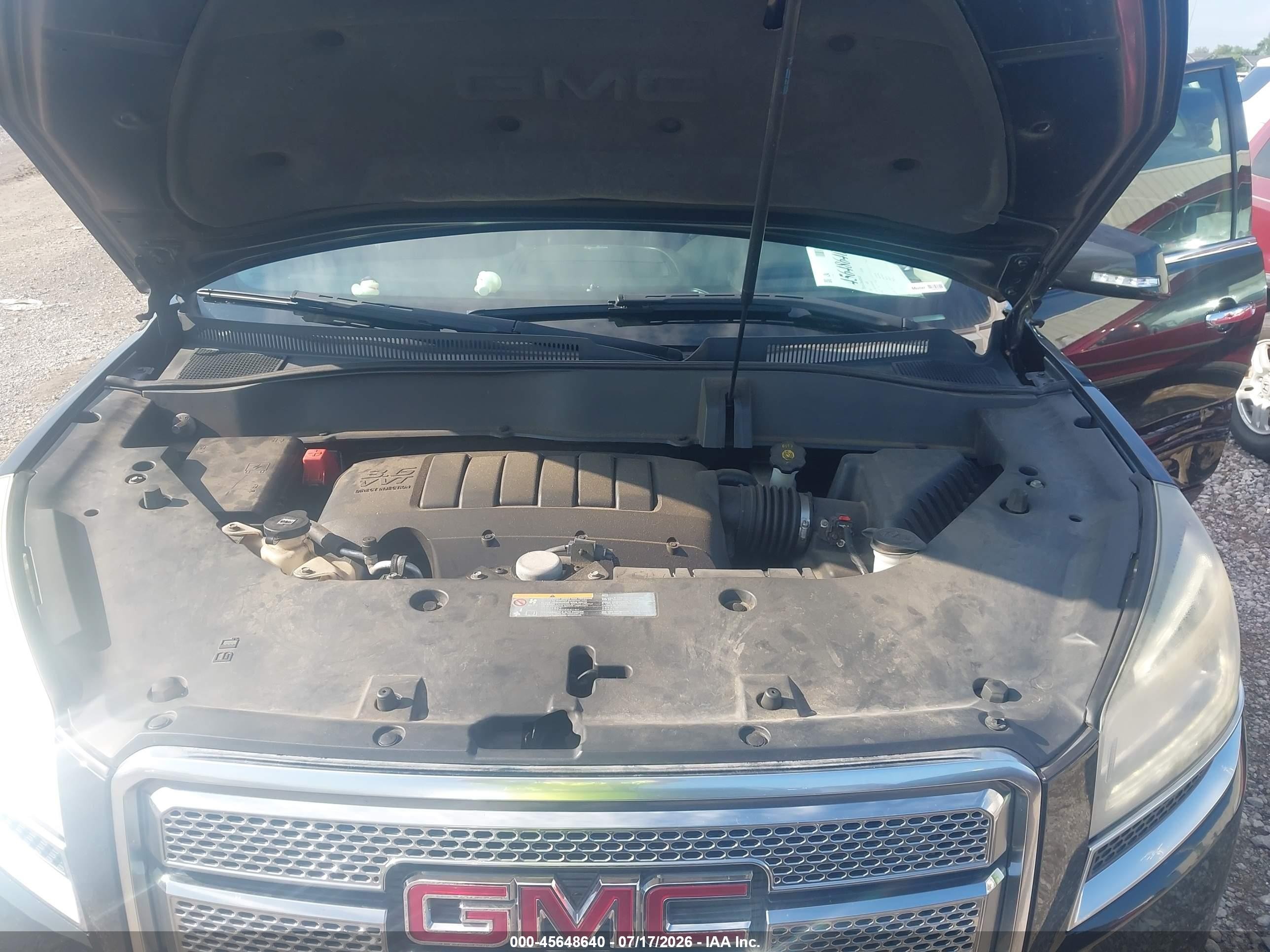 2015 Gmc Acadia Denali Black vin: 1GKKVTKDXFJ244502