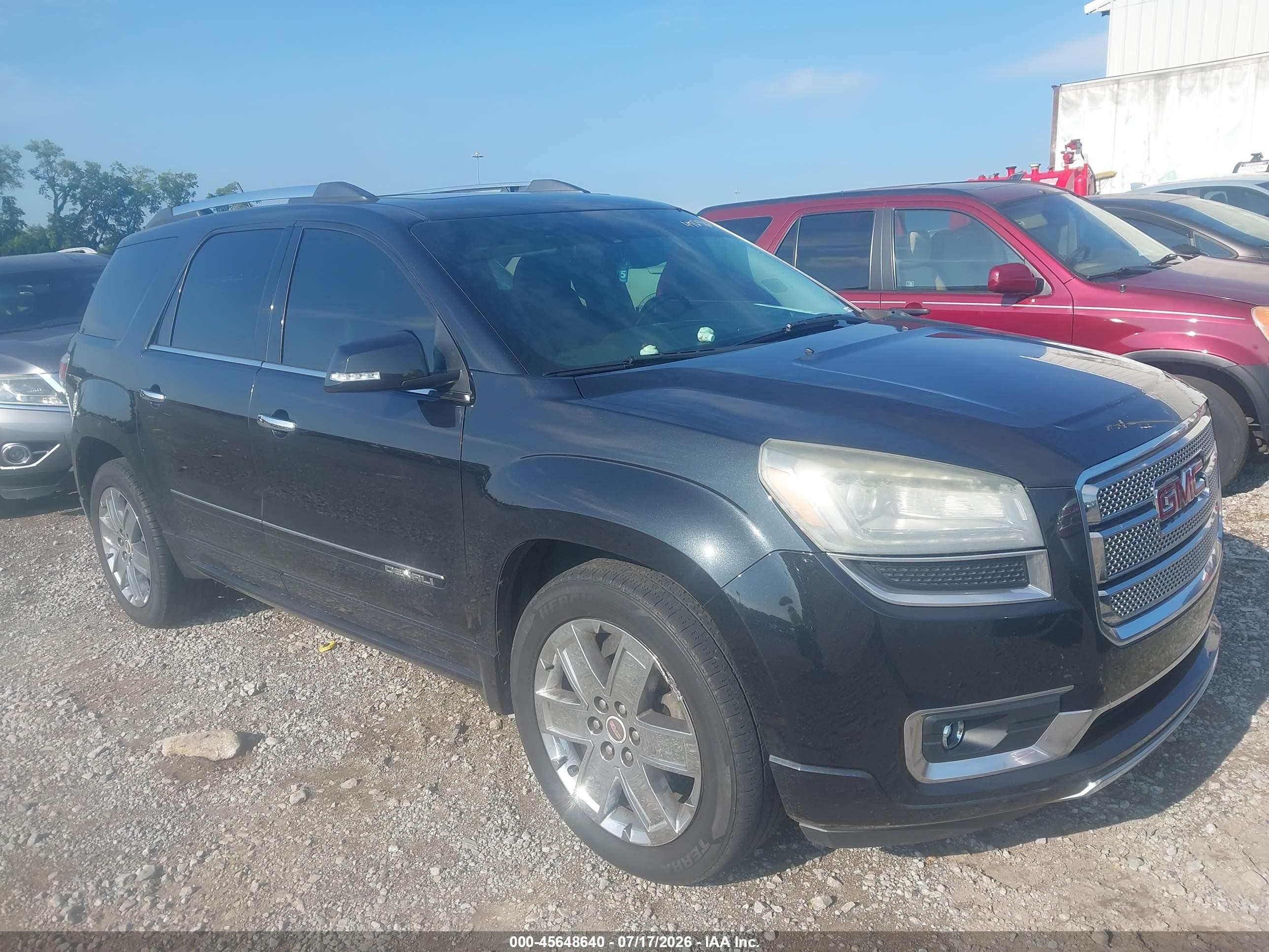 2015 Gmc Acadia Denali Black vin: 1GKKVTKDXFJ244502