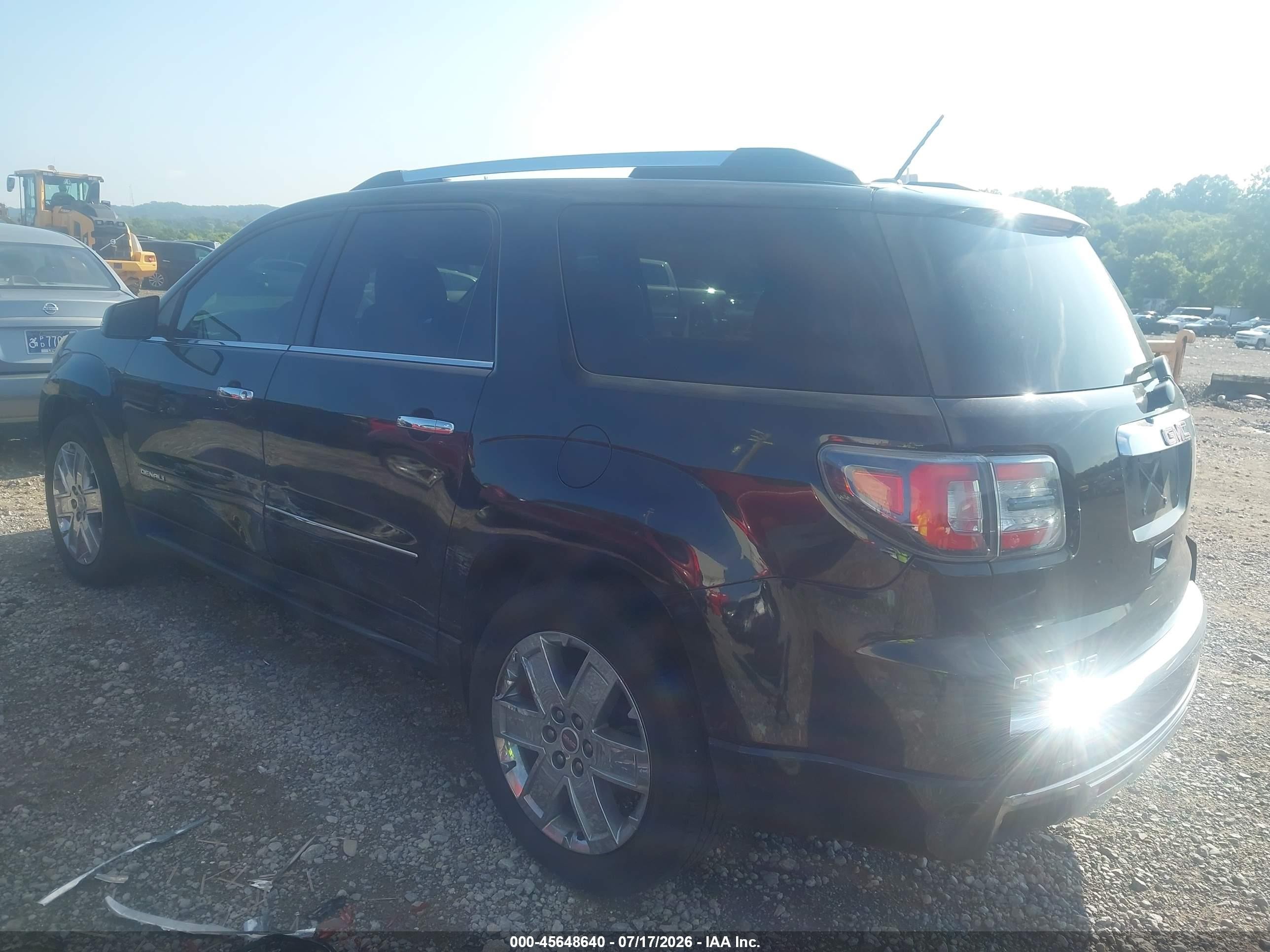 2015 Gmc Acadia Denali Black vin: 1GKKVTKDXFJ244502
