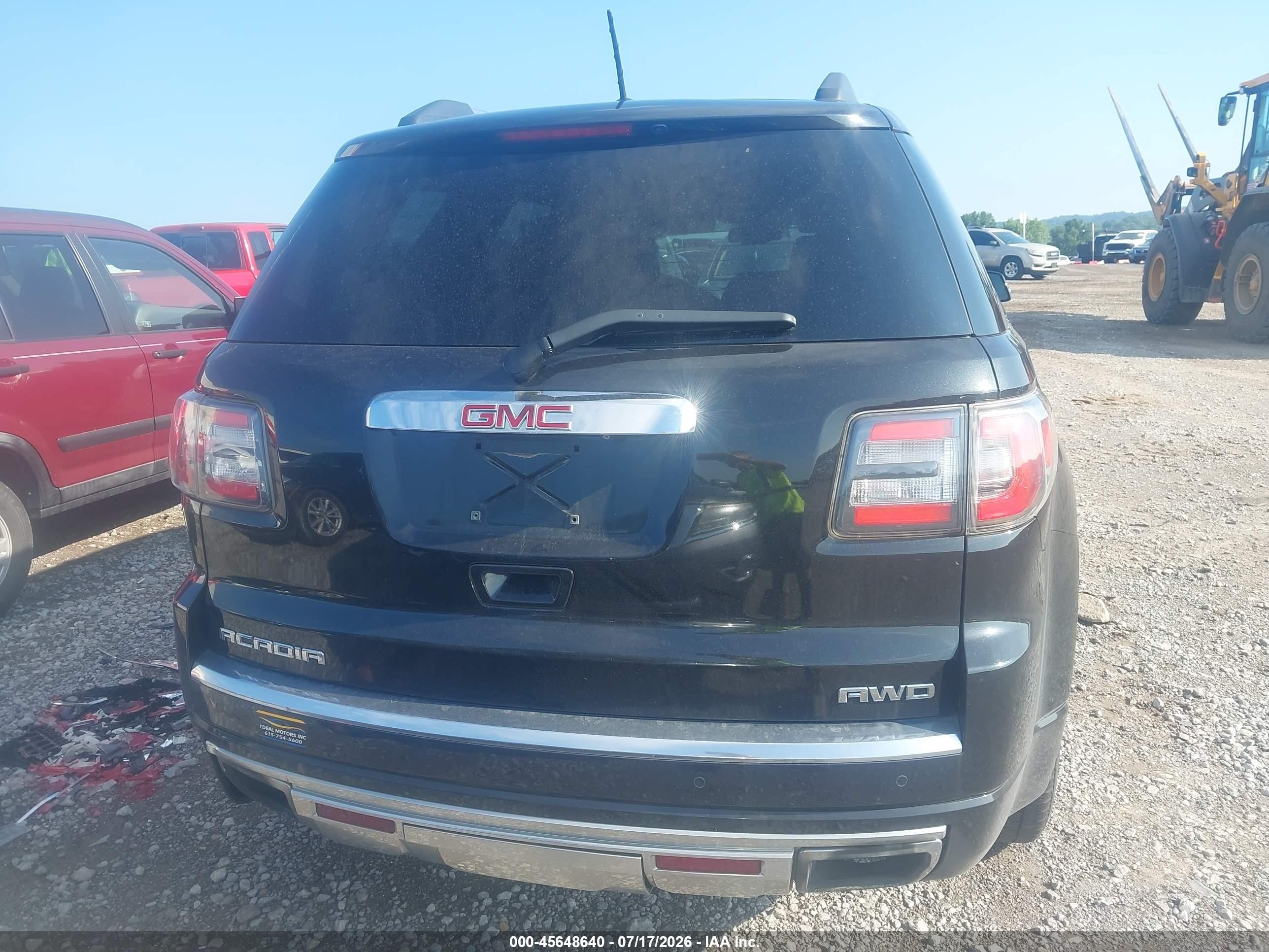 2015 Gmc Acadia Denali Black vin: 1GKKVTKDXFJ244502