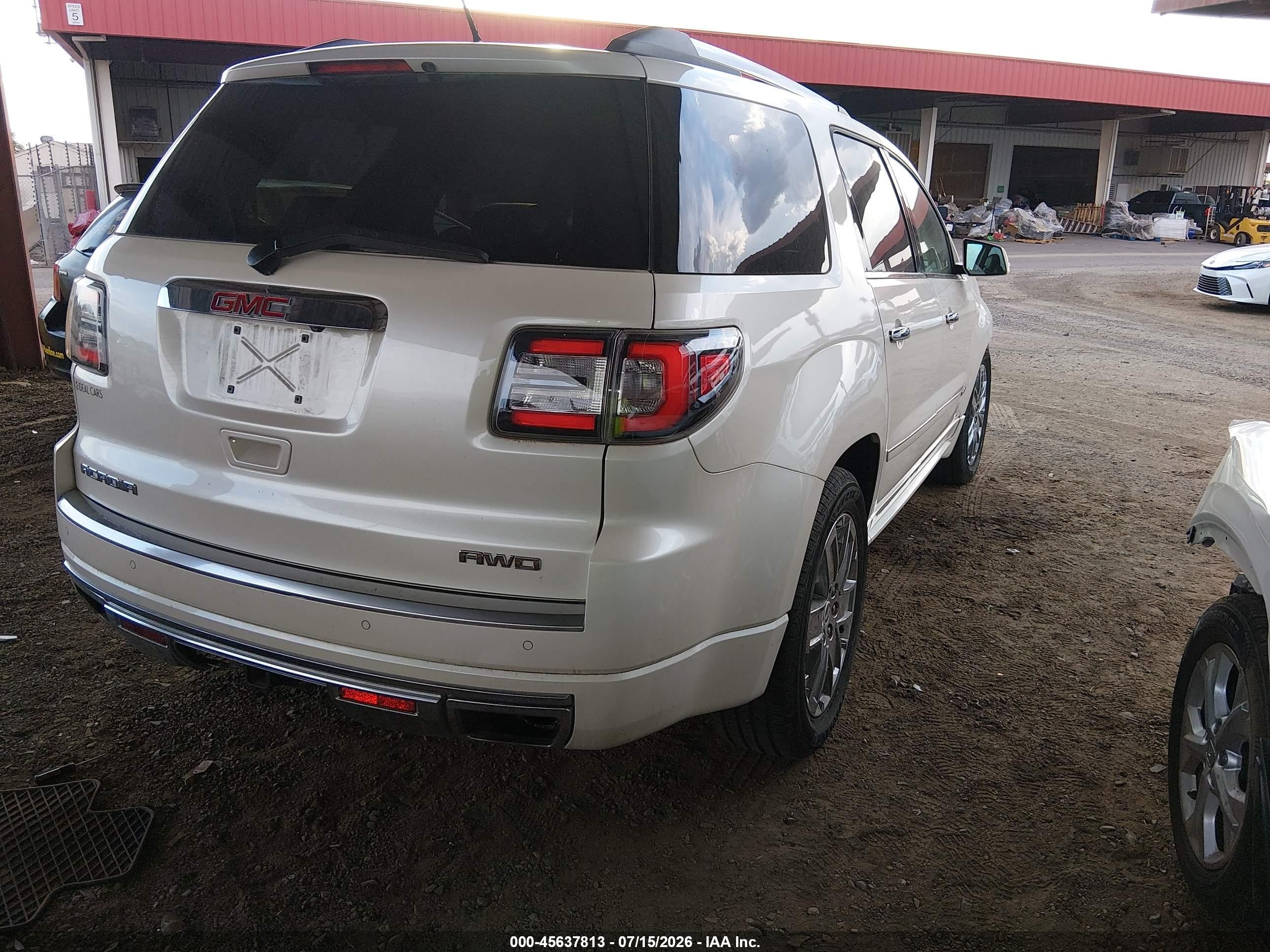 2015 Gmc Acadia Denali Cream vin: 1GKKVTKDXFJ316251