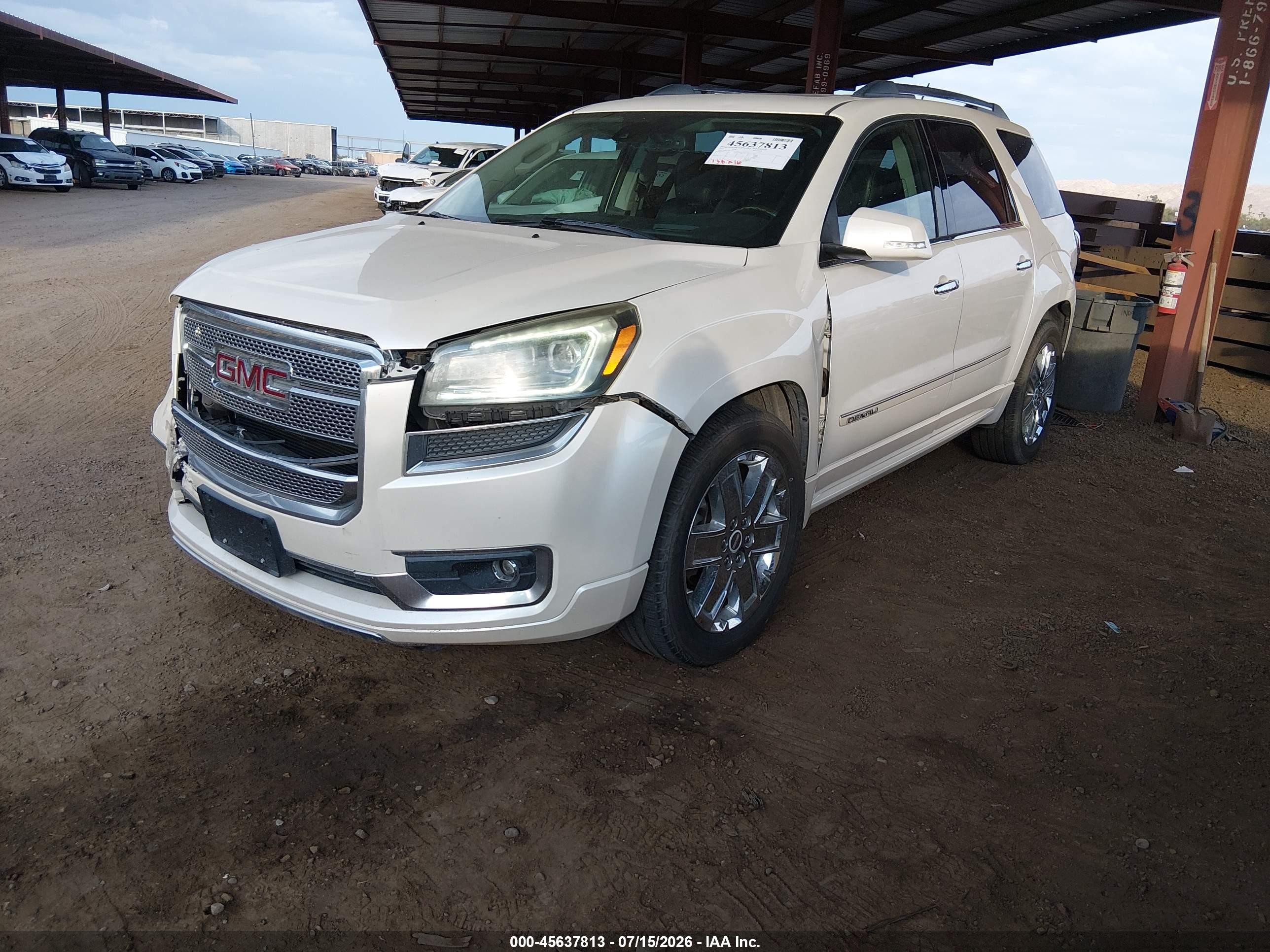 2015 Gmc Acadia Denali Cream vin: 1GKKVTKDXFJ316251