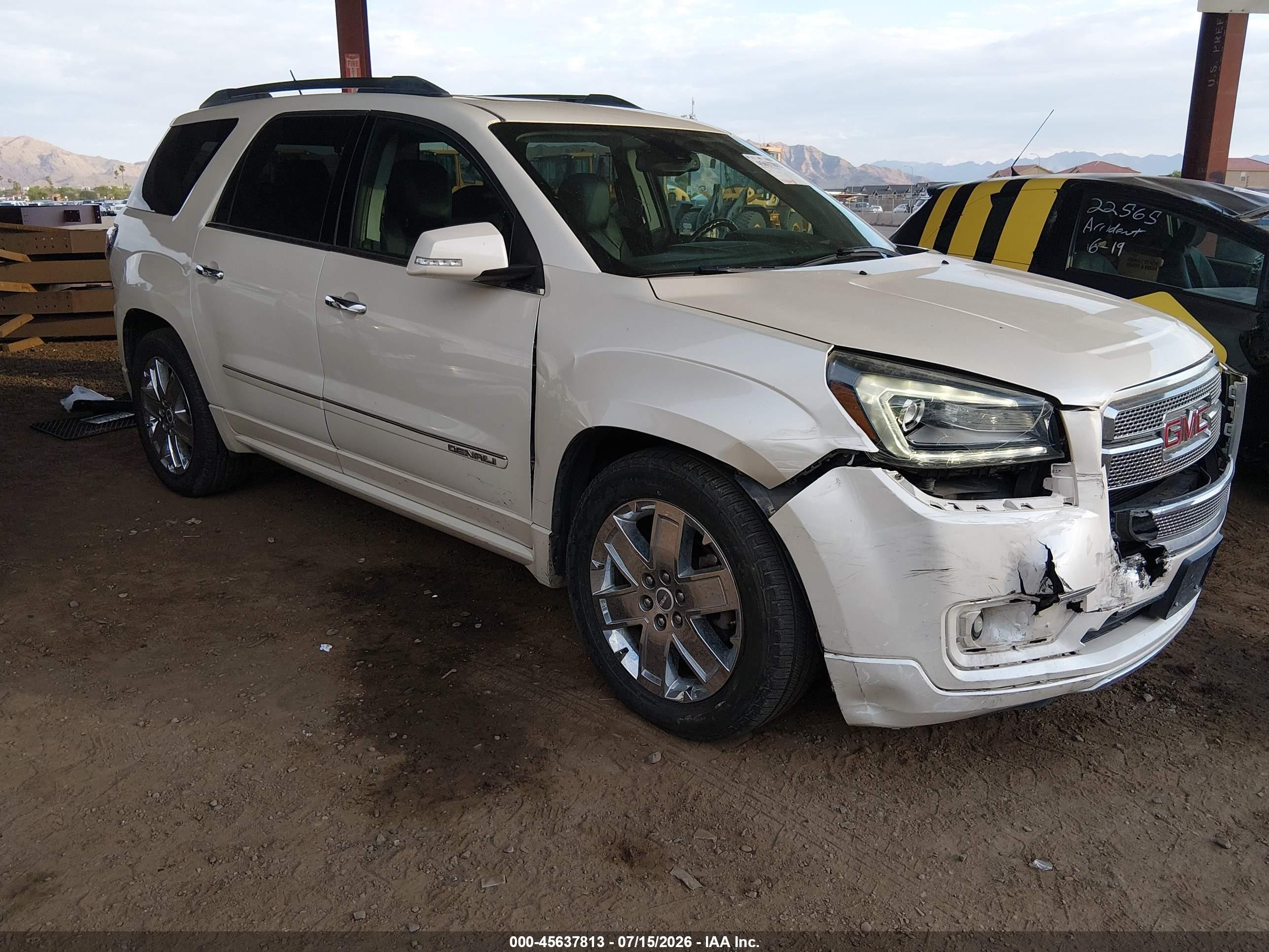 2015 Gmc Acadia Denali Cream vin: 1GKKVTKDXFJ316251