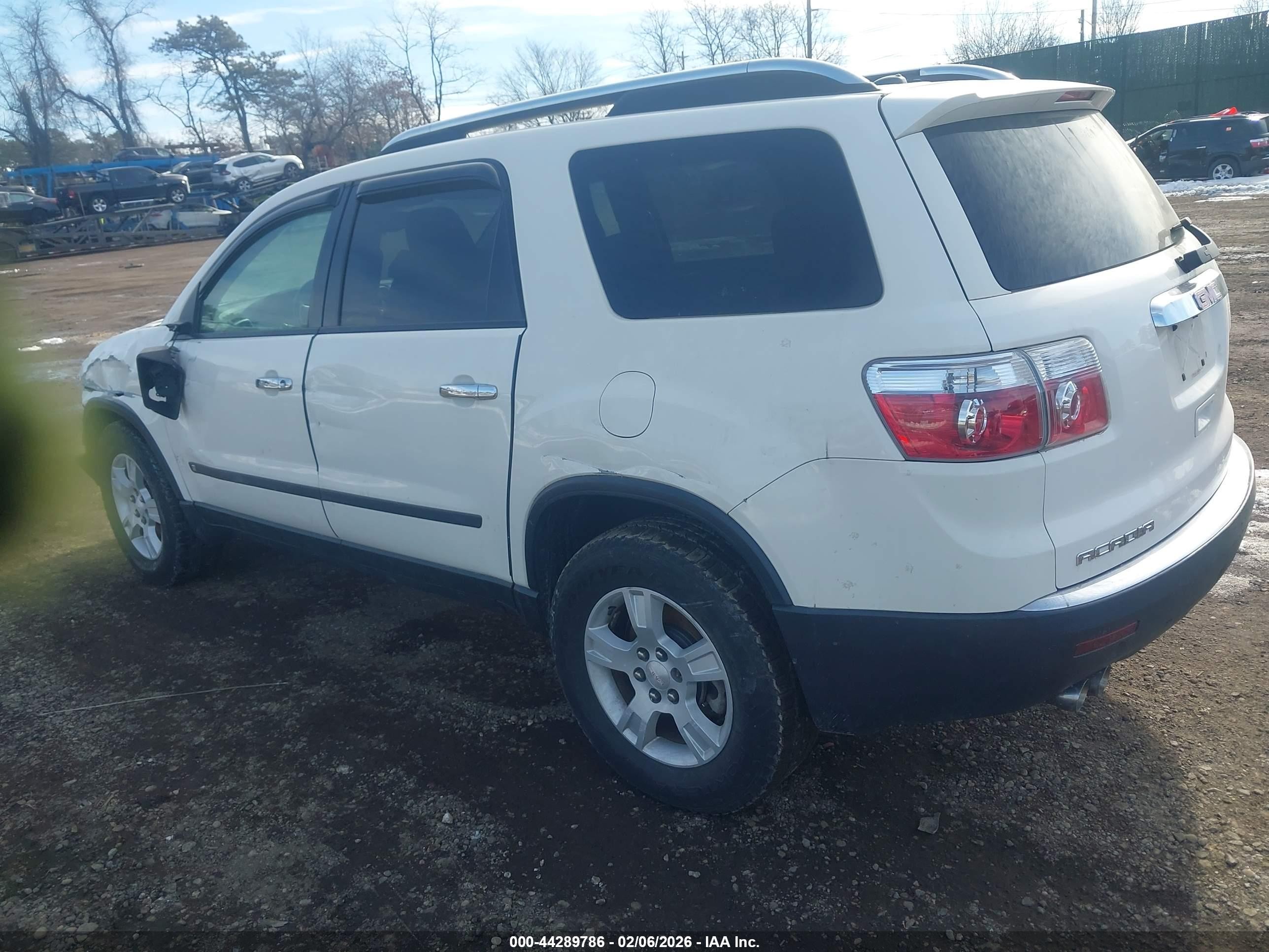 2010 Gmc Acadia Sl Белый vin: 1GKLRKED3AJ102872