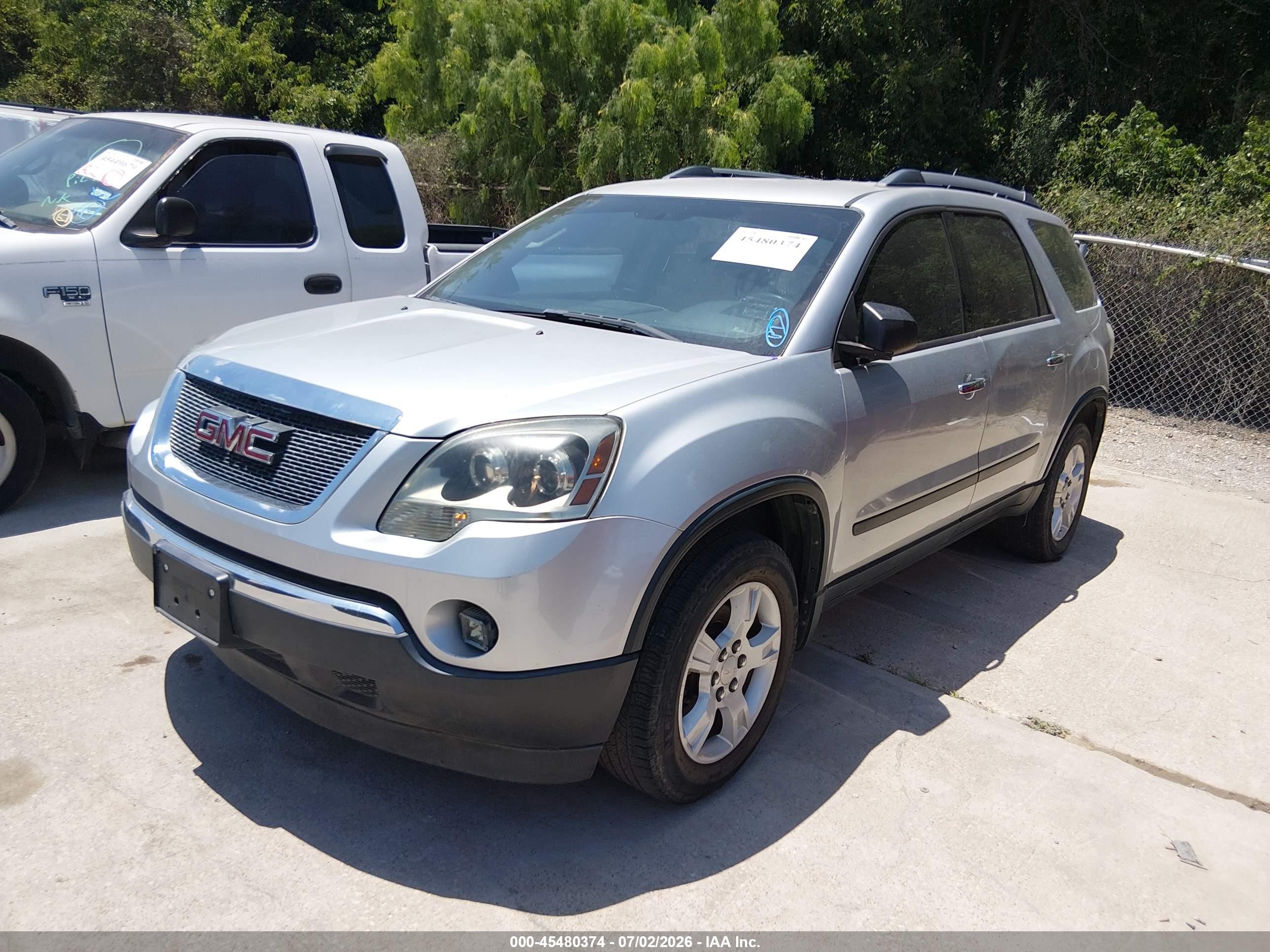 2010 Gmc Acadia Sl Silver vin: 1GKLRKED3AJ228861