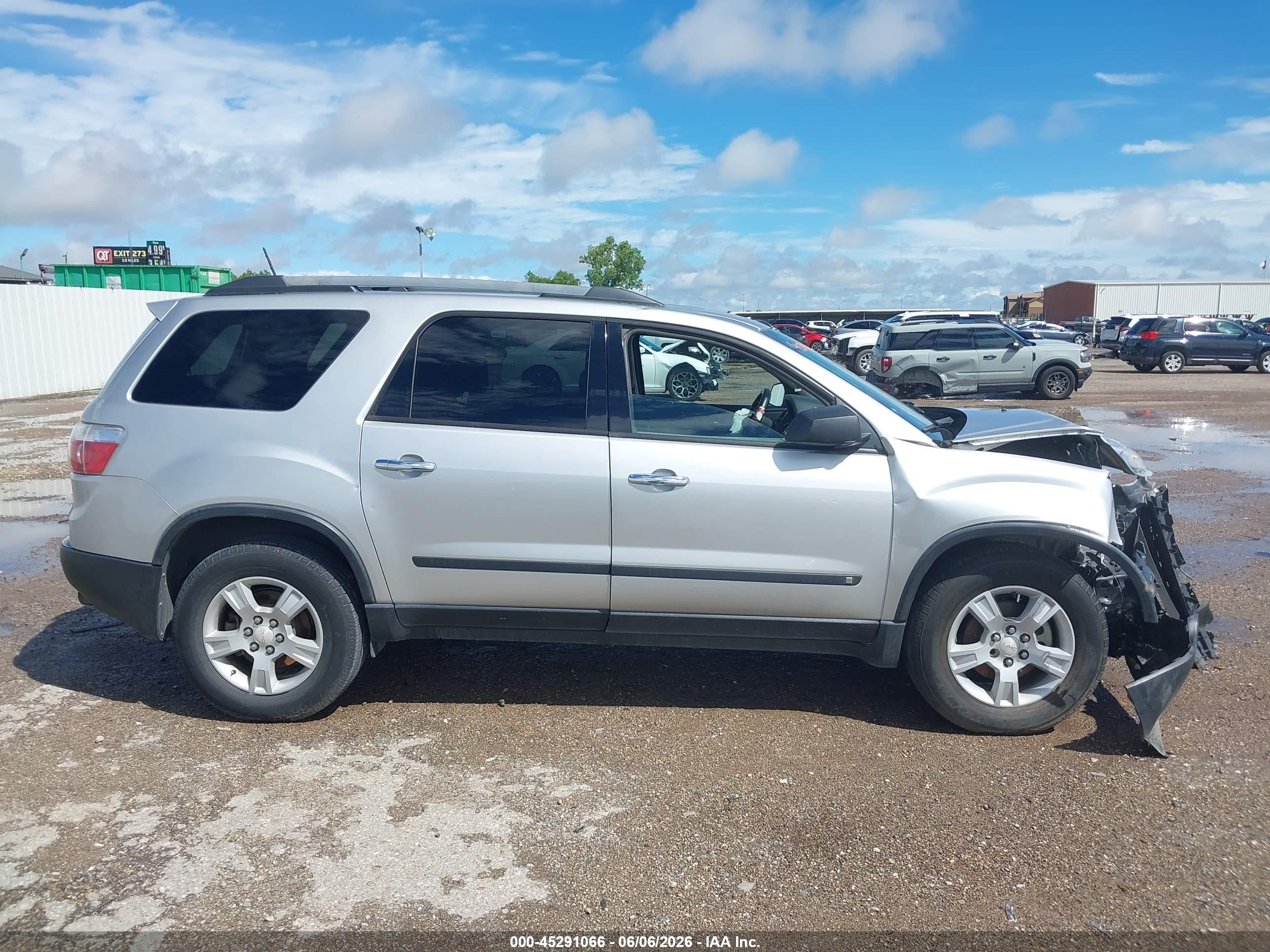 2010 Gmc Acadia Sl Серебряный vin: 1GKLRKED8AJ107775