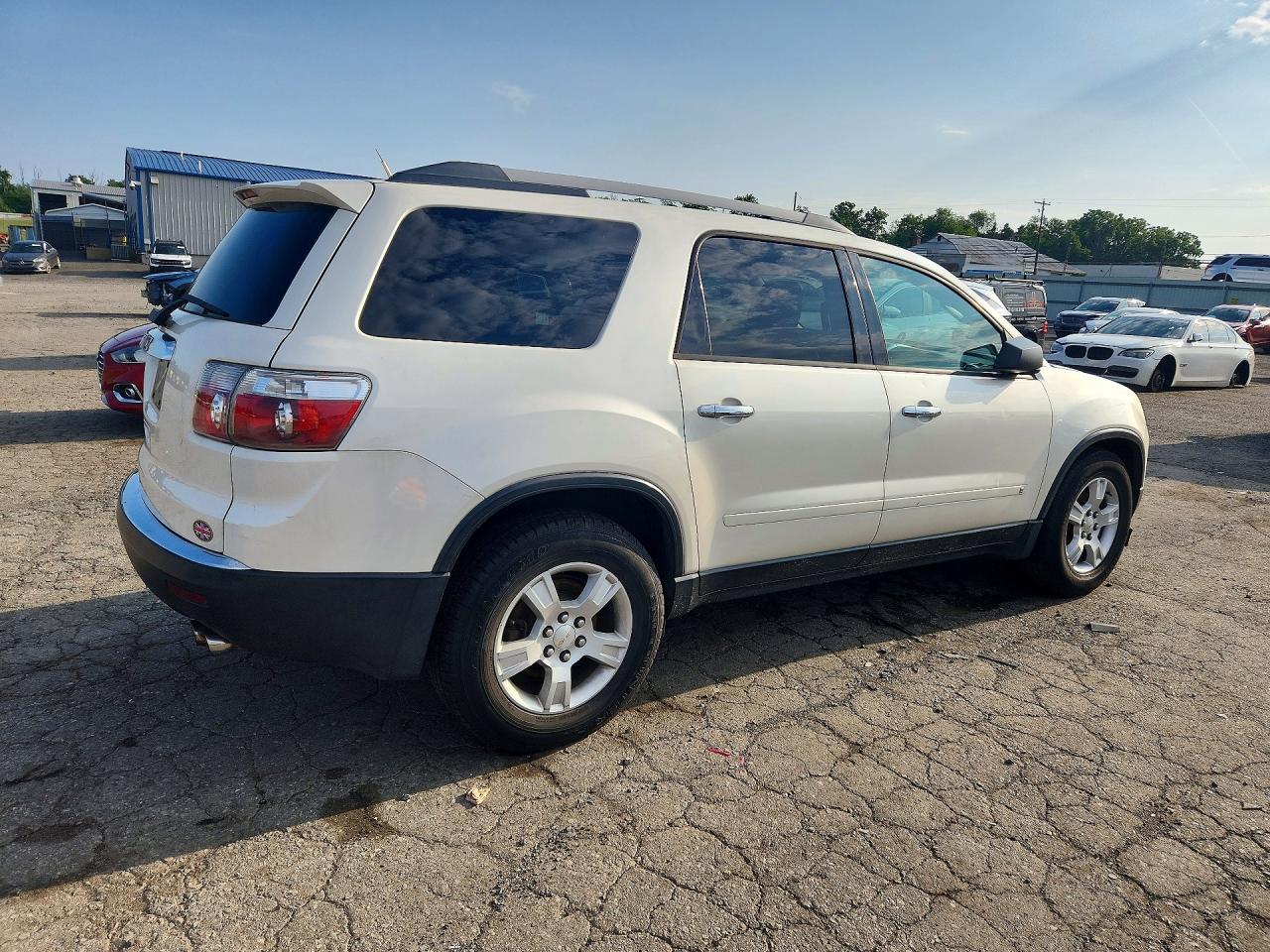 2010 Gmc Acadia Sl White vin: 1GKLRKED8AJ165417