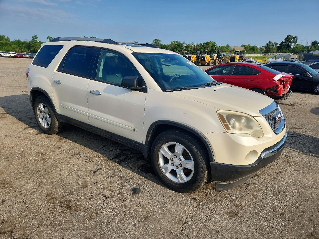 2010 Gmc Acadia Sl White vin: 1GKLRKED8AJ165417