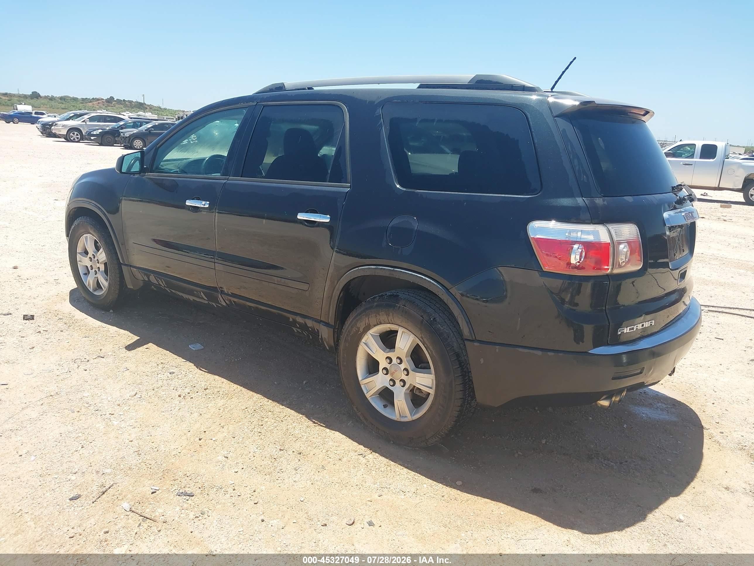 2010 Gmc Acadia Sl Черный vin: 1GKLRKED8AJ257000