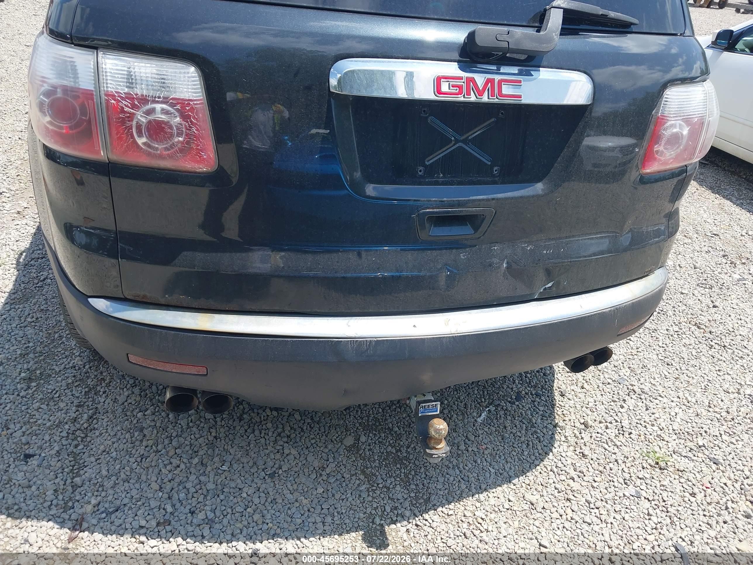 2010 Gmc Acadia Sl Black vin: 1GKLRKEDXAJ152605