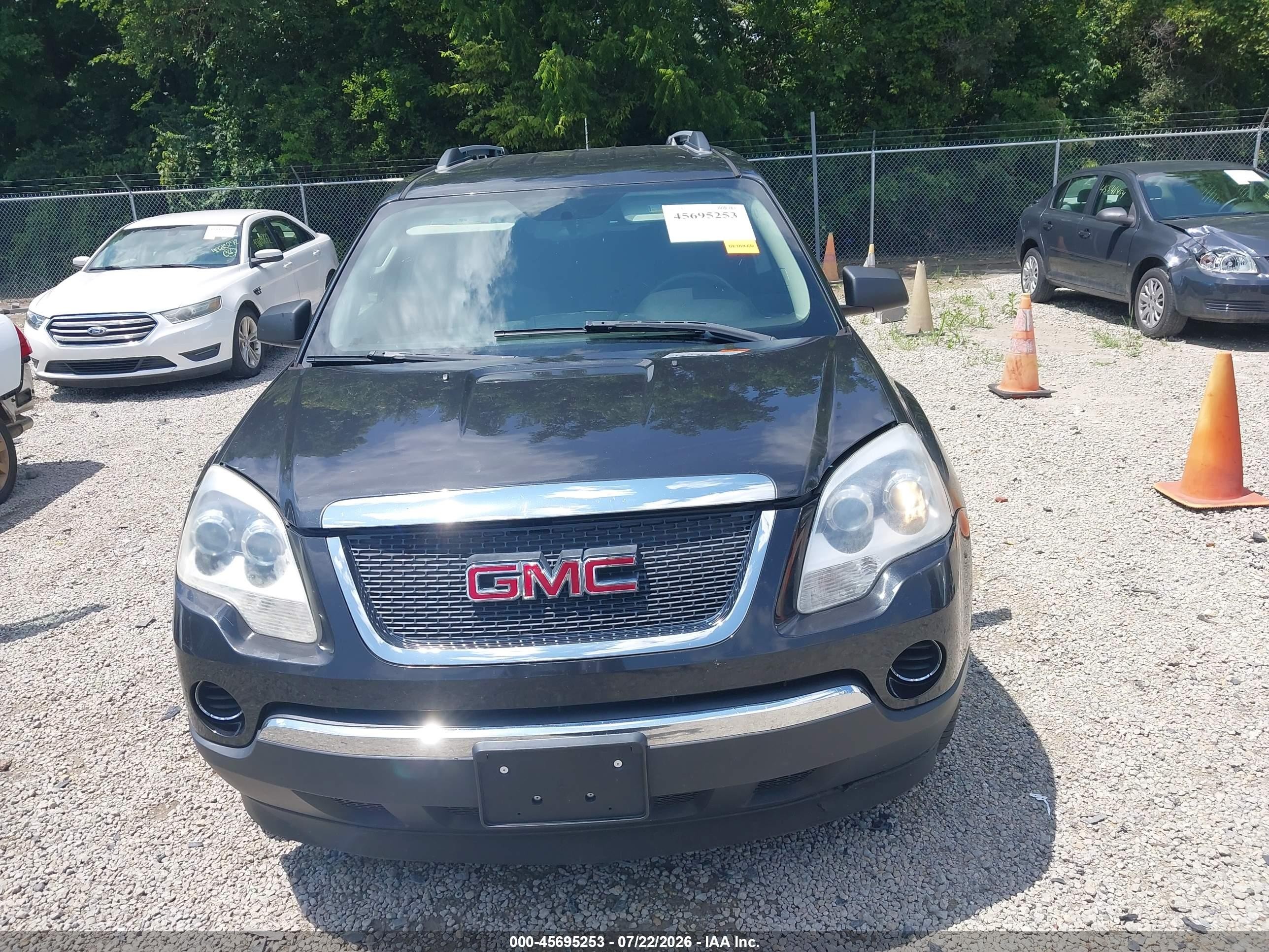 2010 Gmc Acadia Sl Black vin: 1GKLRKEDXAJ152605