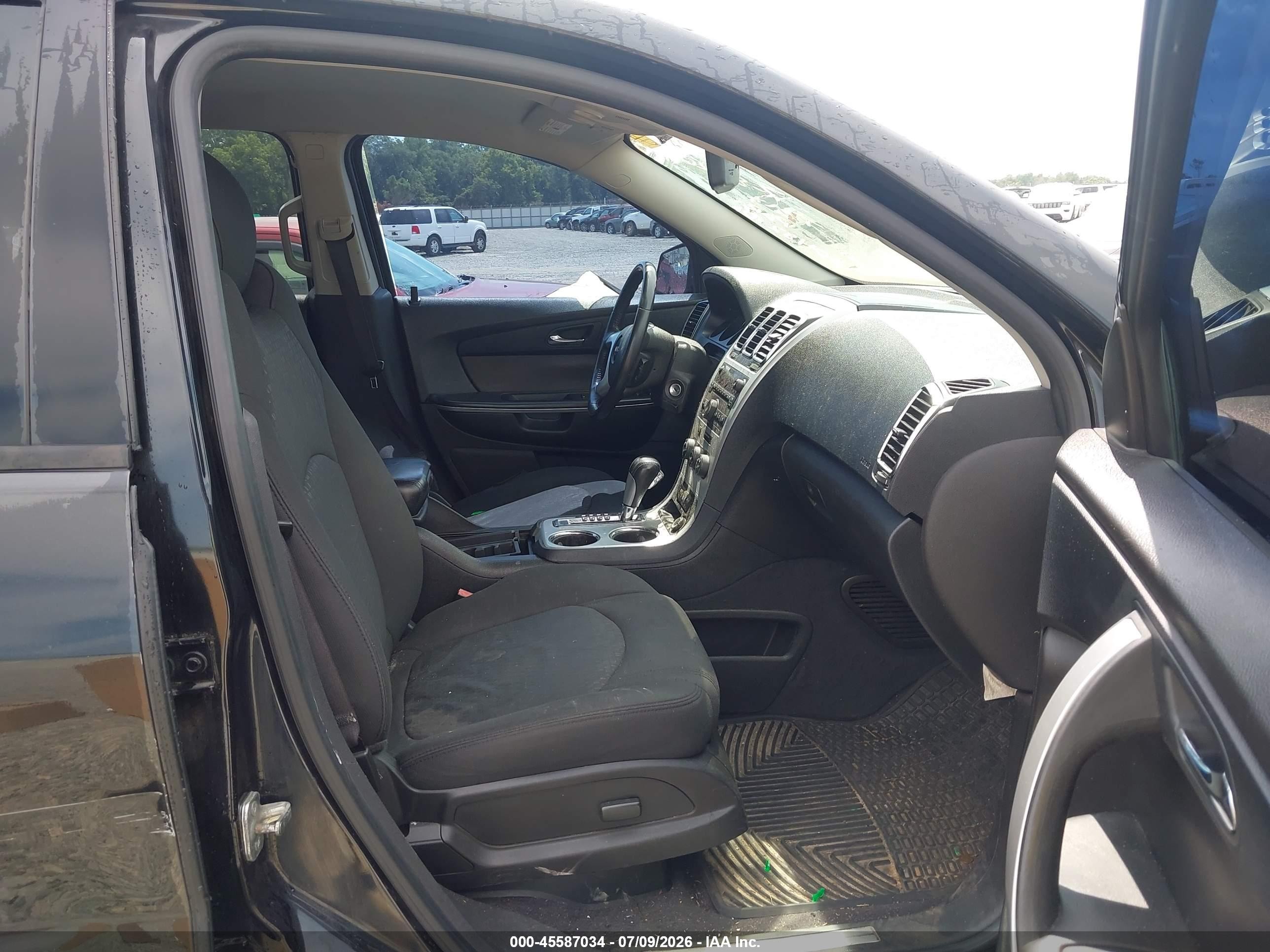 2010 Gmc Acadia Sle Black vin: 1GKLRLED1AJ130482