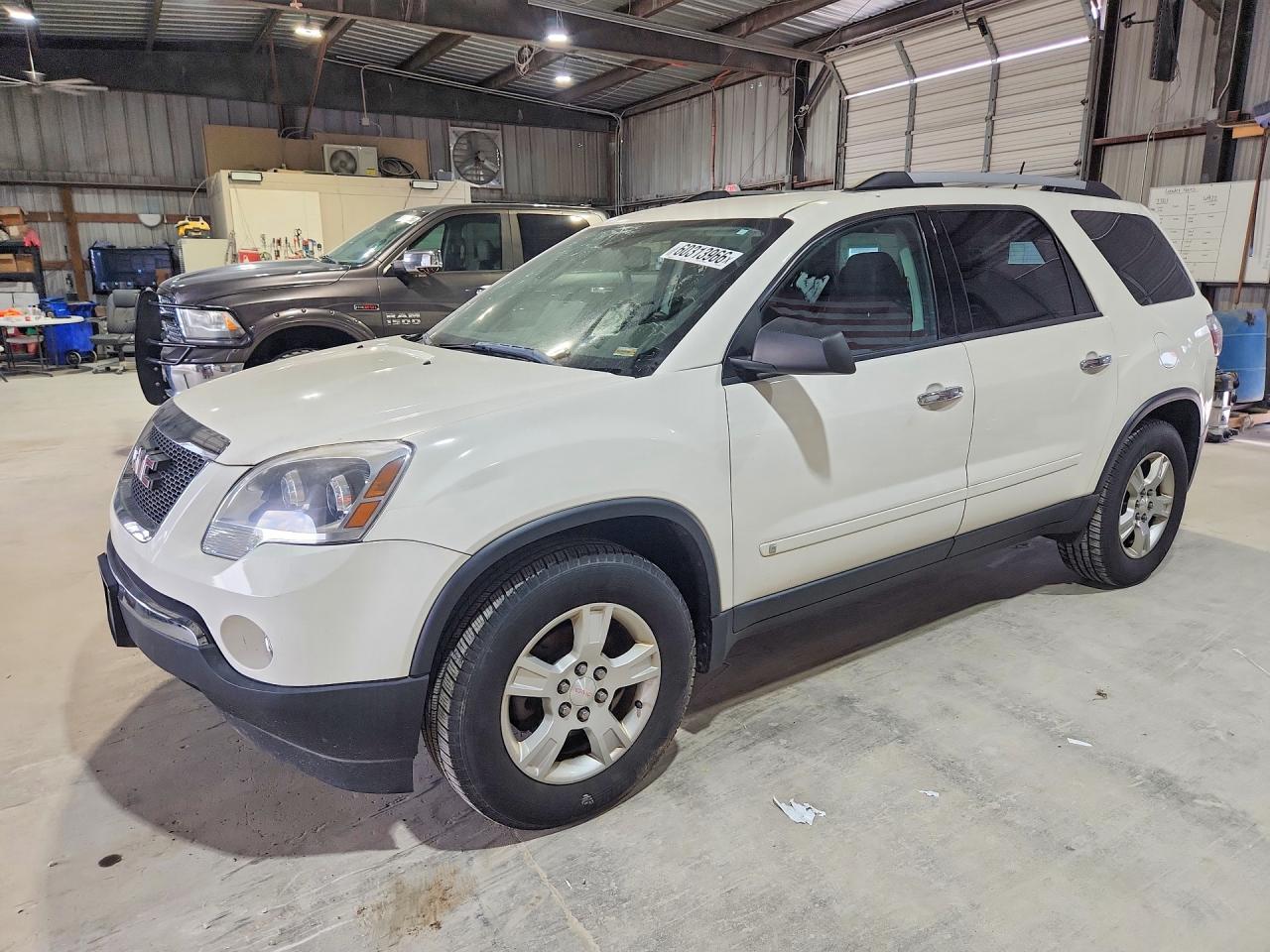 2010 Gmc Acadia Sle White vin: 1GKLRLED4AJ122473