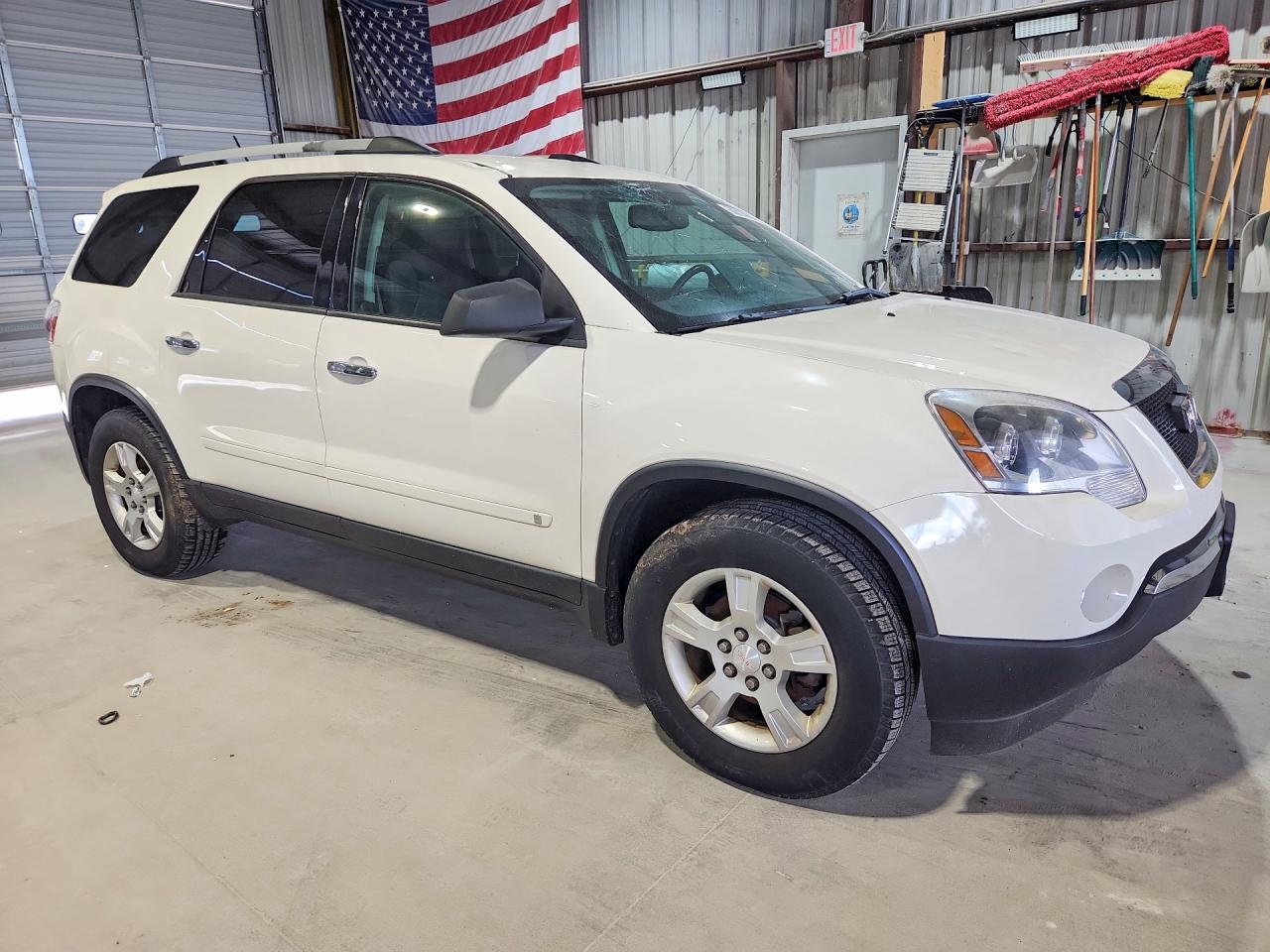 2010 Gmc Acadia Sle White vin: 1GKLRLED4AJ122473