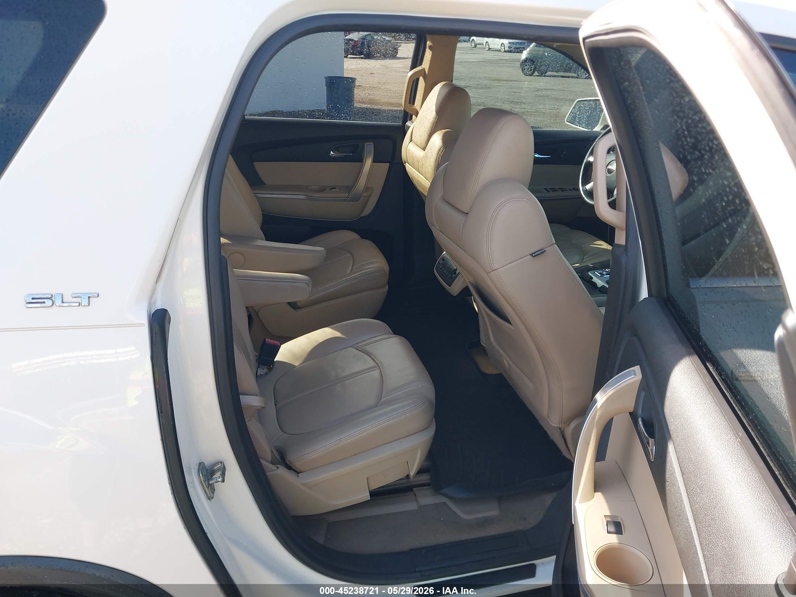 2010 Gmc Acadia Slt-1 White vin: 1GKLRMED0AJ130334