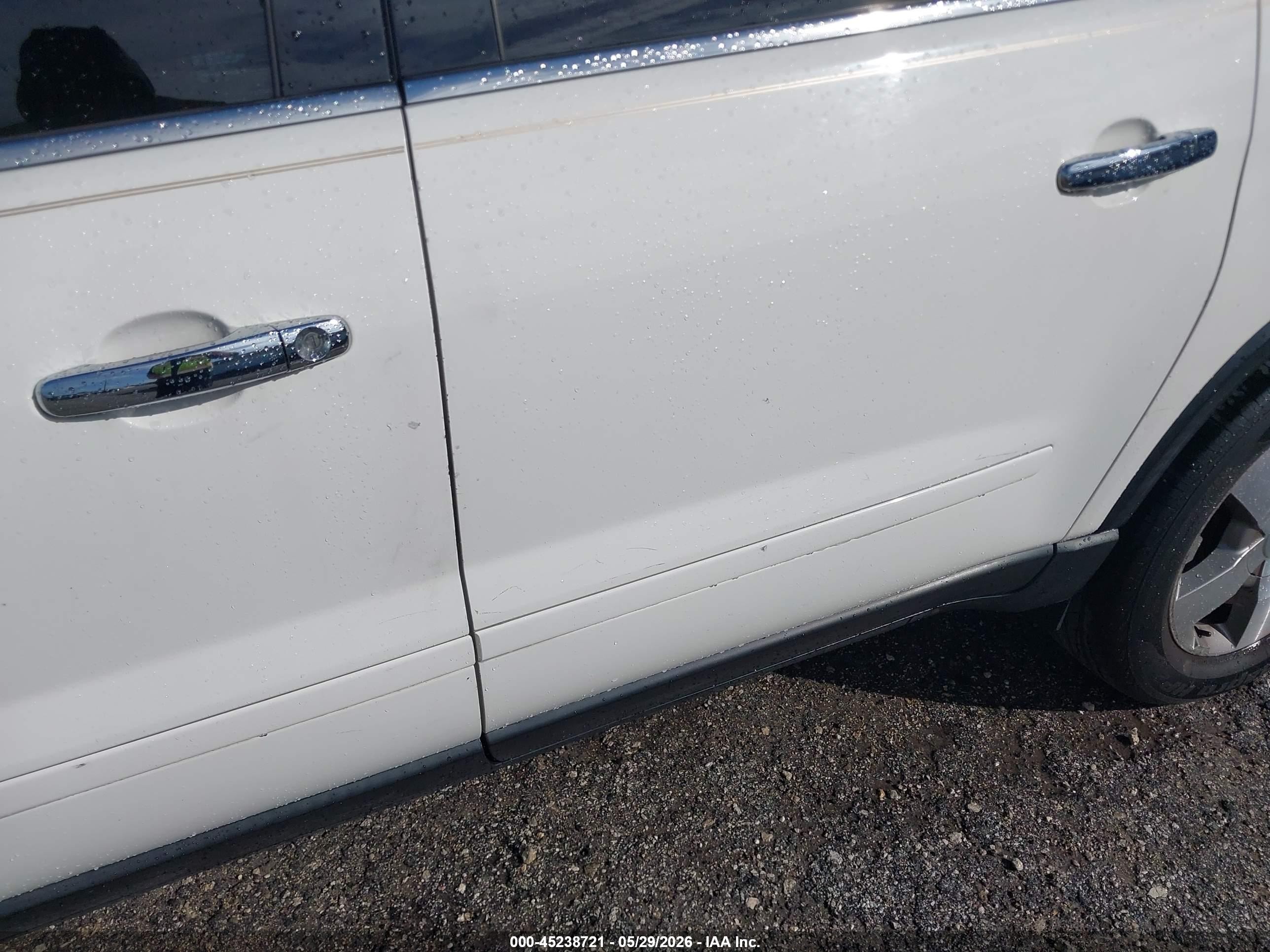 2010 Gmc Acadia Slt-1 White vin: 1GKLRMED0AJ130334