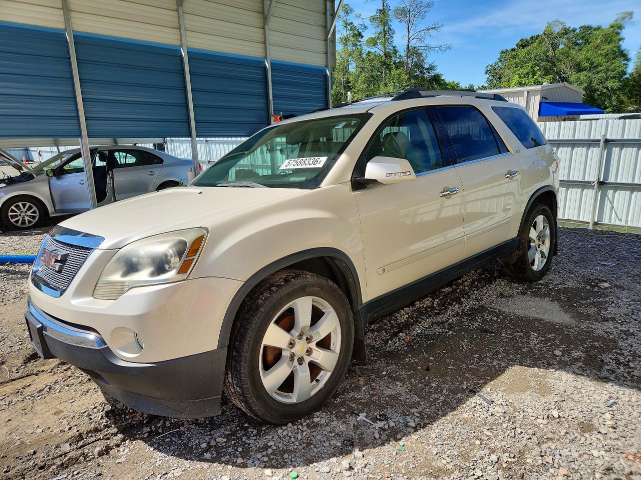 2010 Gmc Acadia Slt-1 White vin: 1GKLRMED0AJ143536